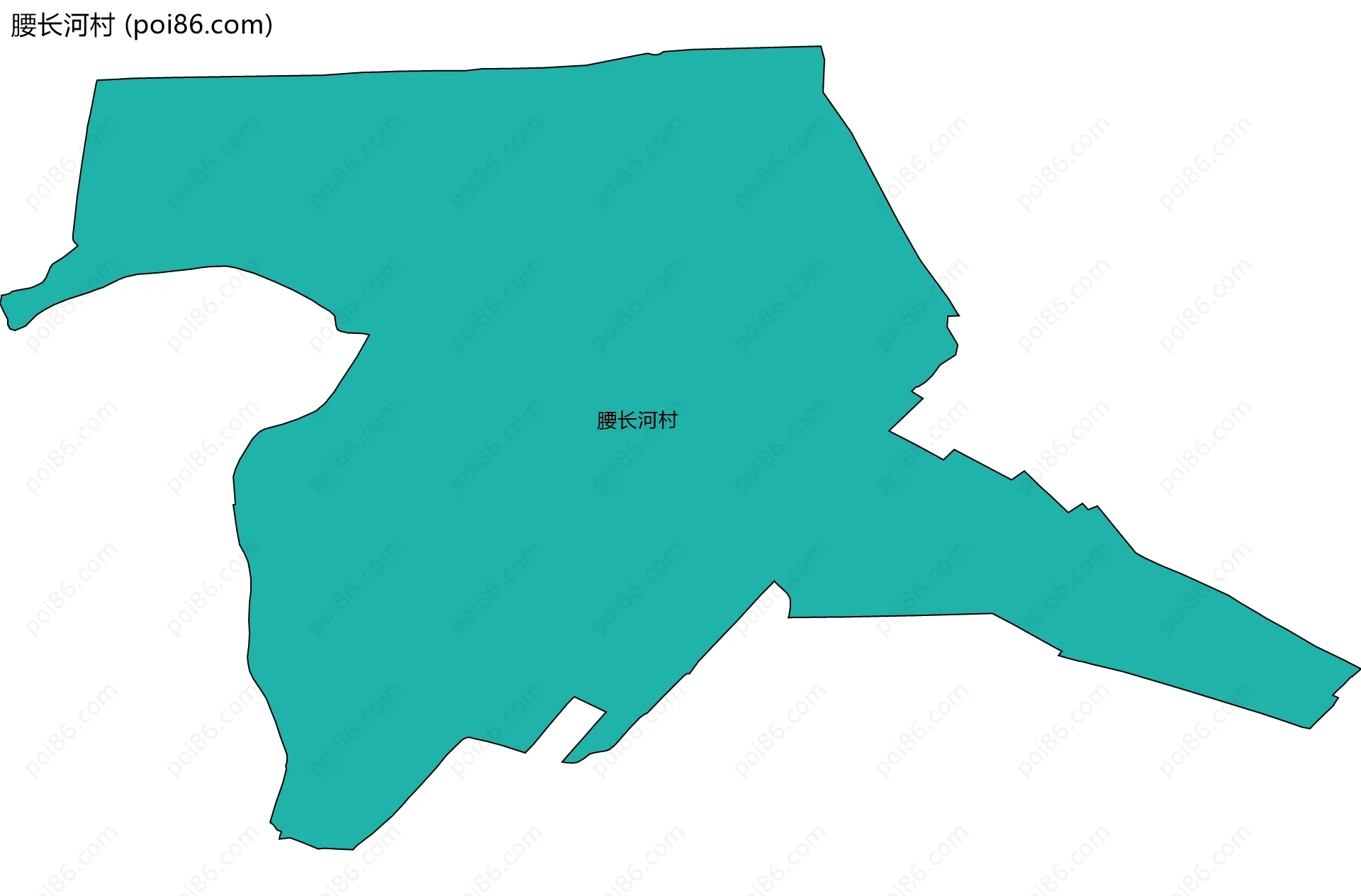 腰长河村边界地图
