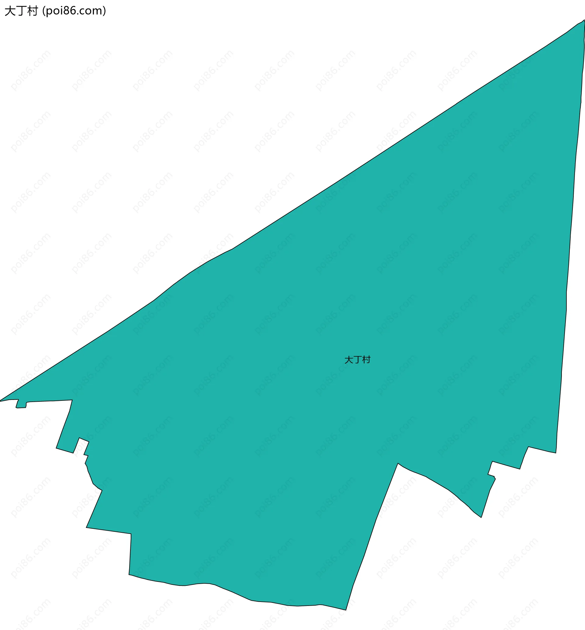 大丁村边界地图