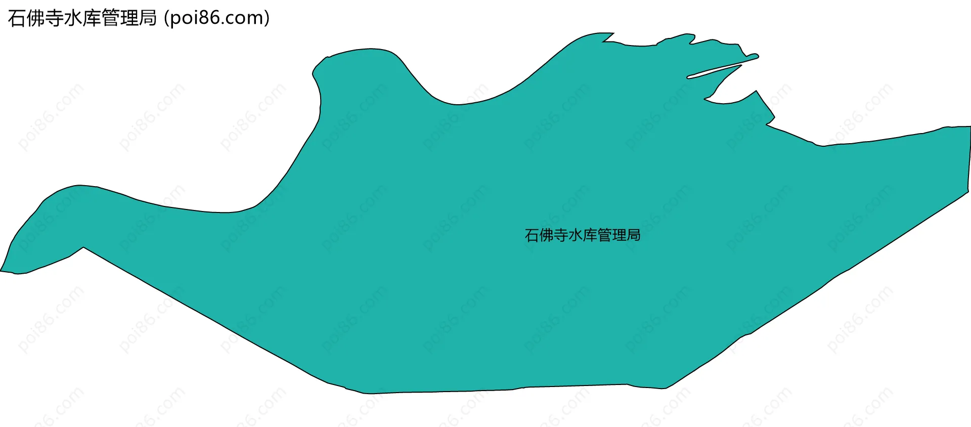 石佛寺水库管理局边界地图