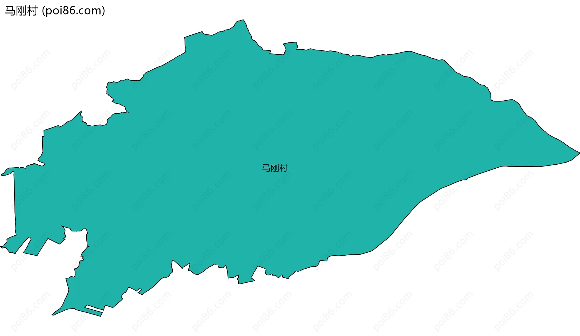 马刚村边界地图