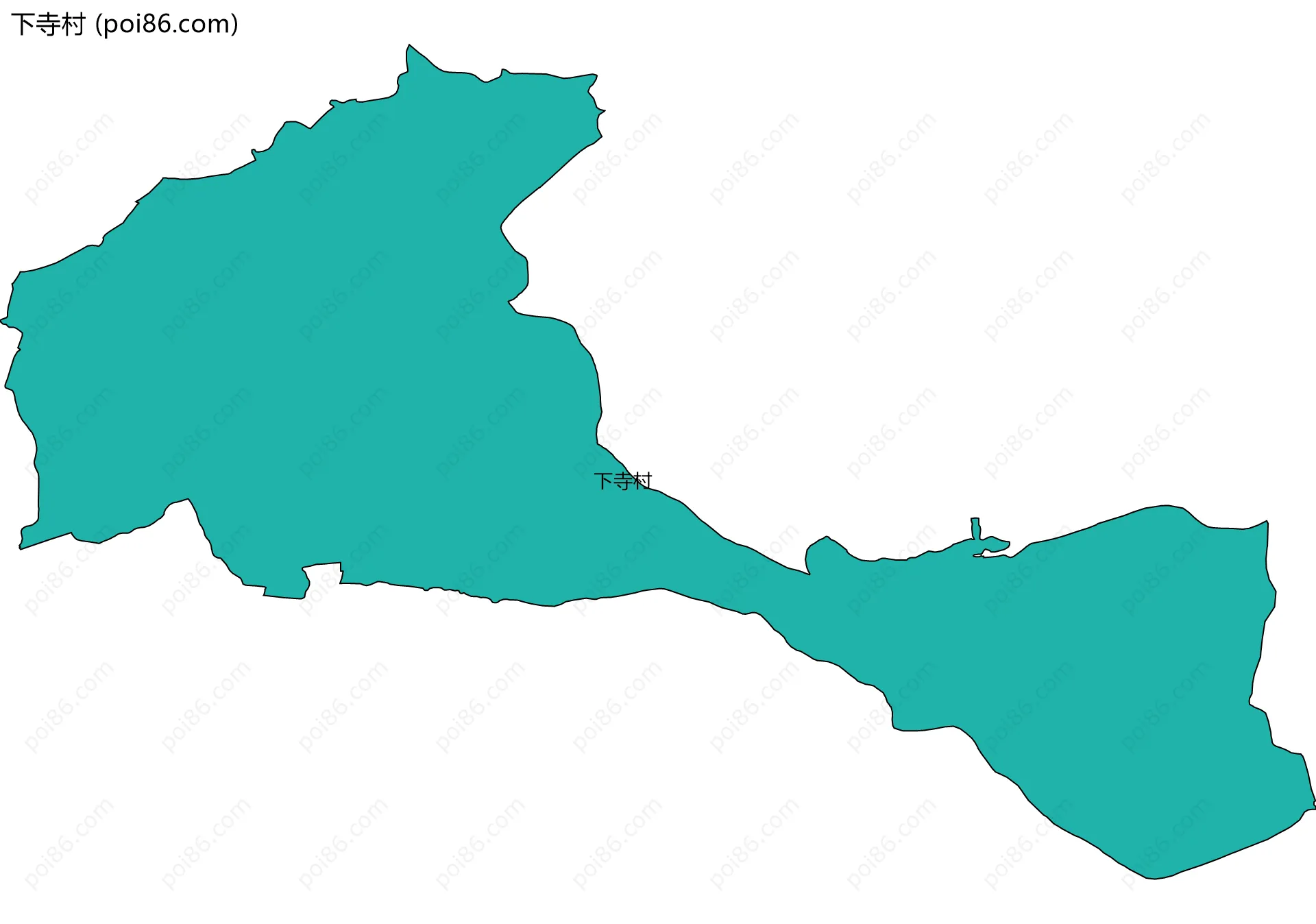 下寺村边界地图