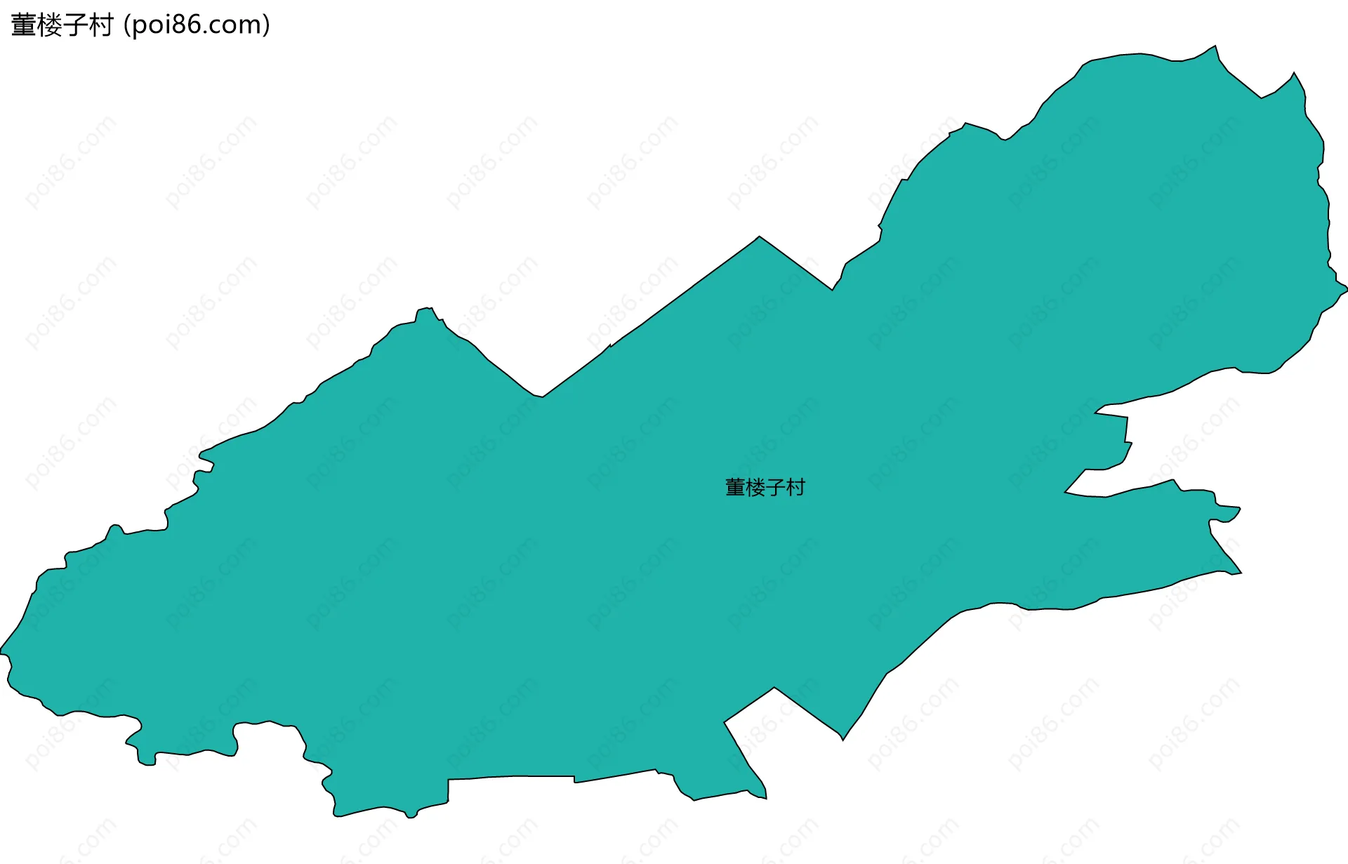 董楼子村边界地图