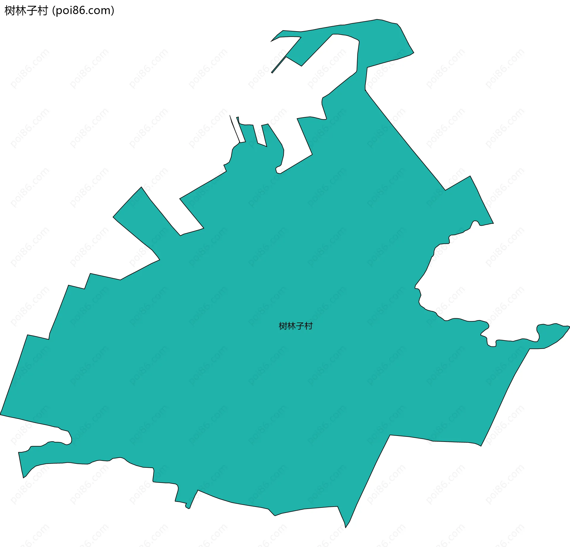 树林子村边界地图