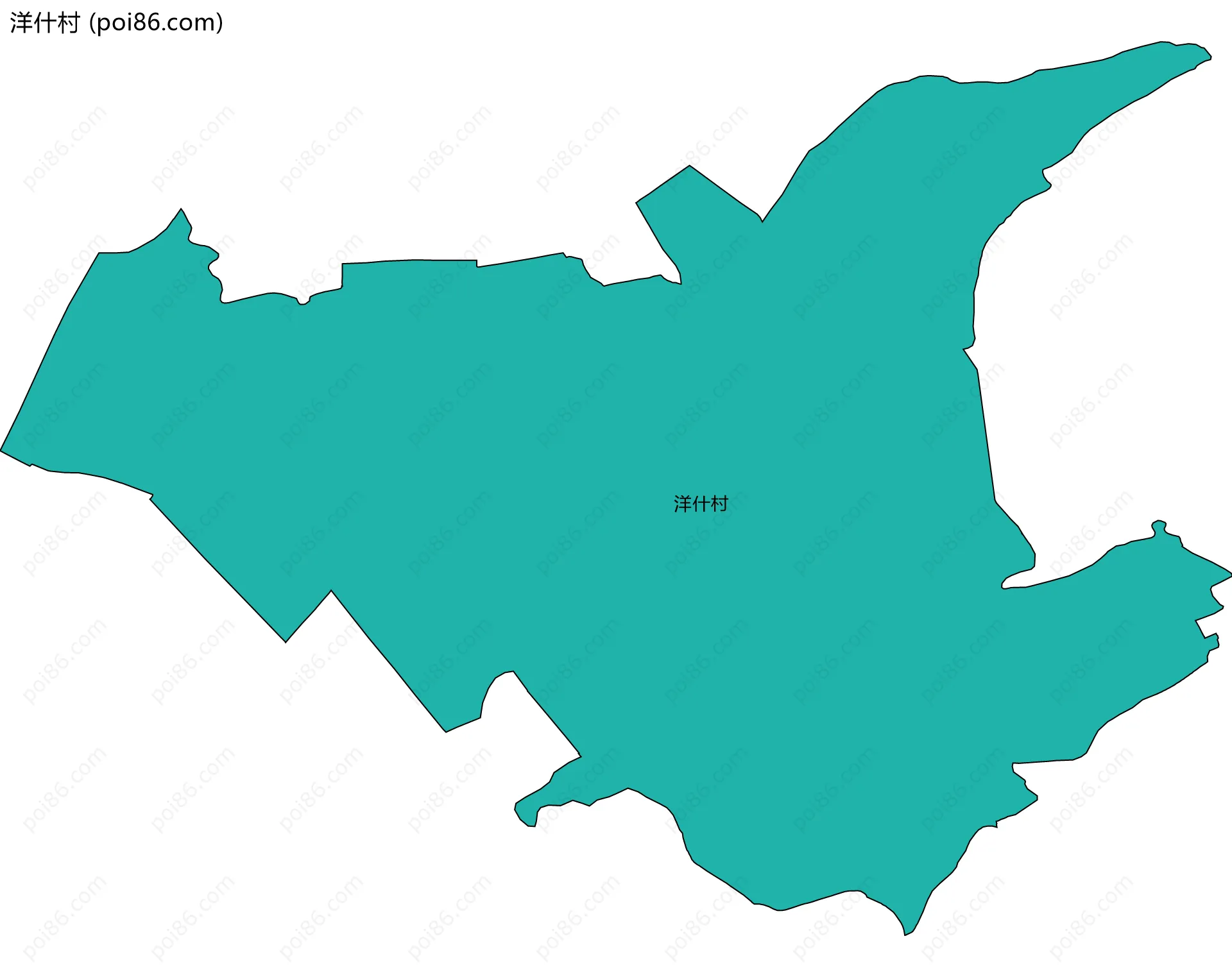 洋什村边界地图
