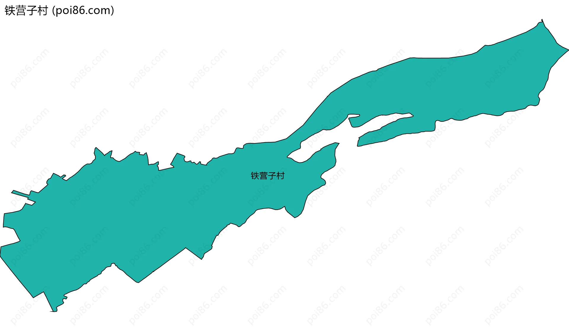 铁营子村边界地图