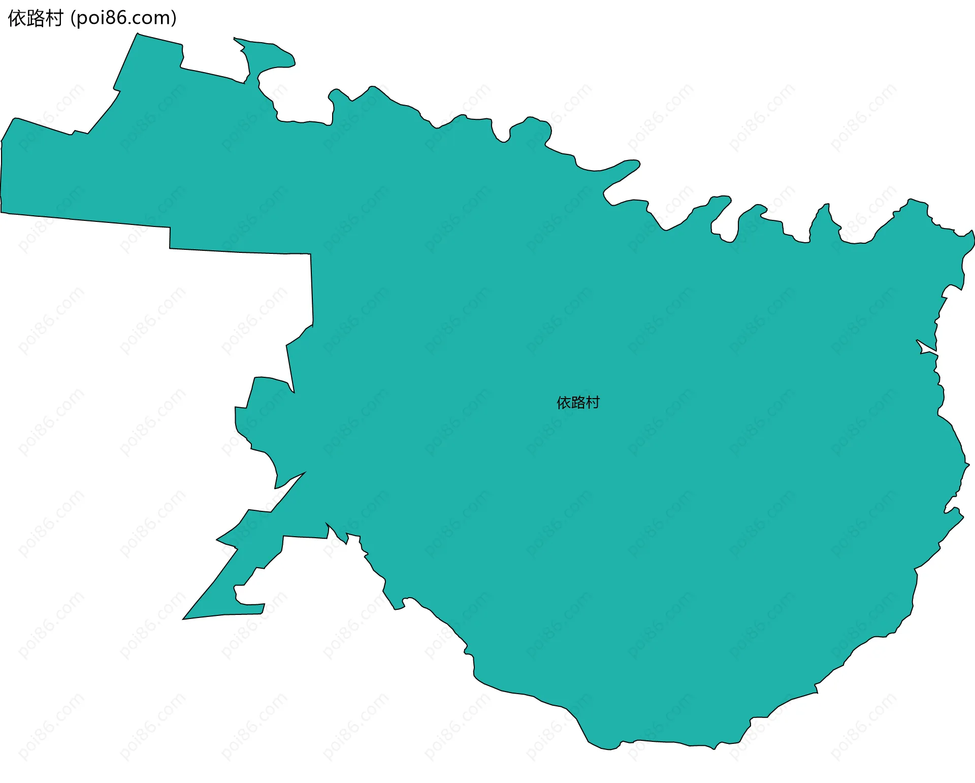 依路村边界地图