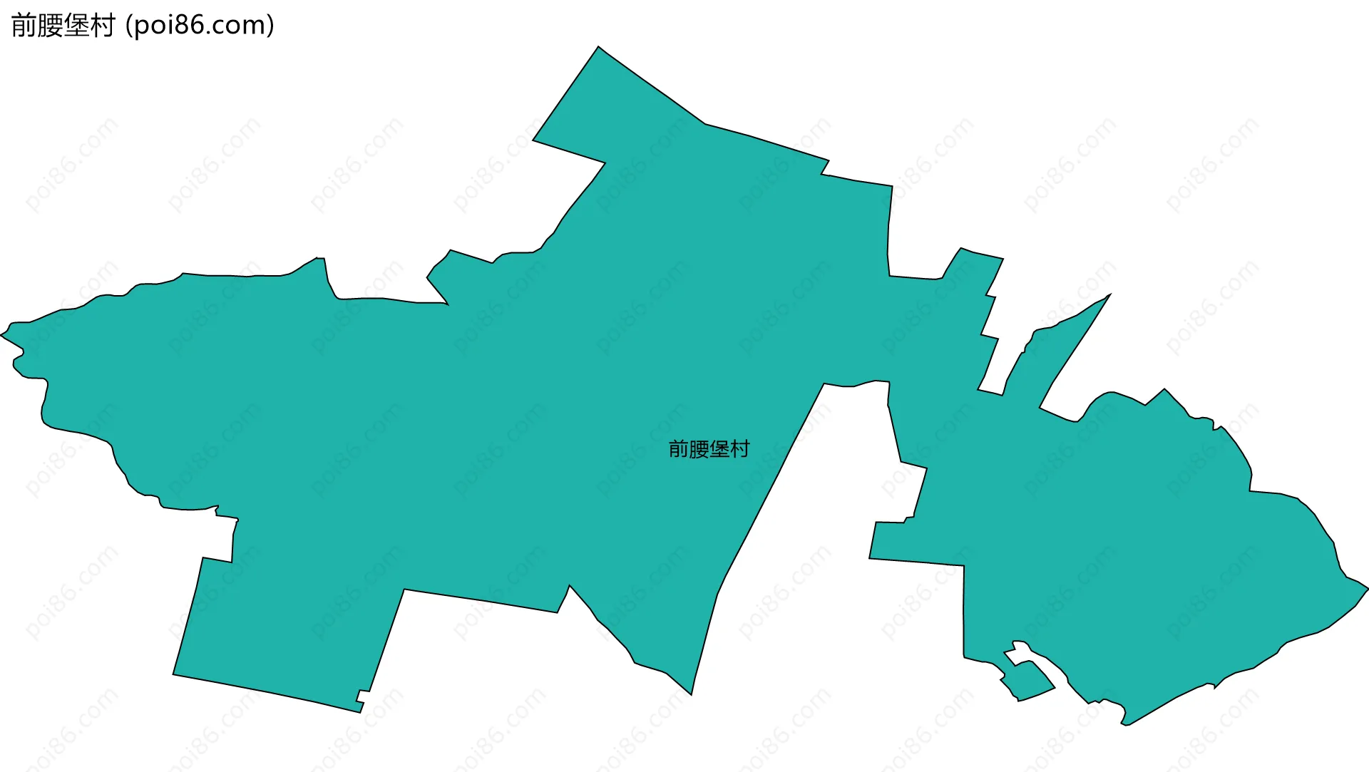 前腰堡村边界地图