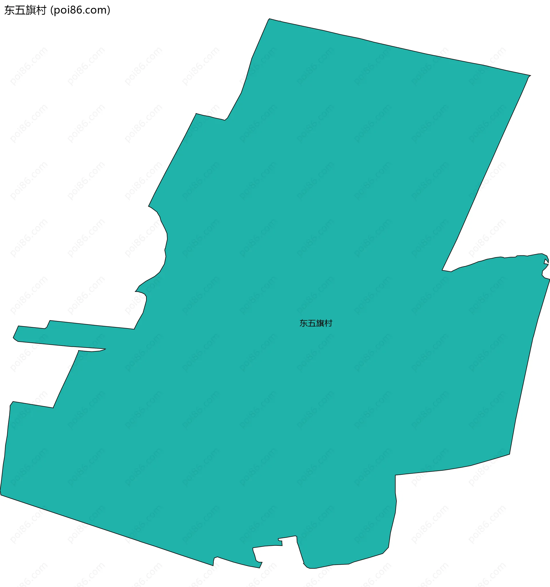 东五旗村边界地图
