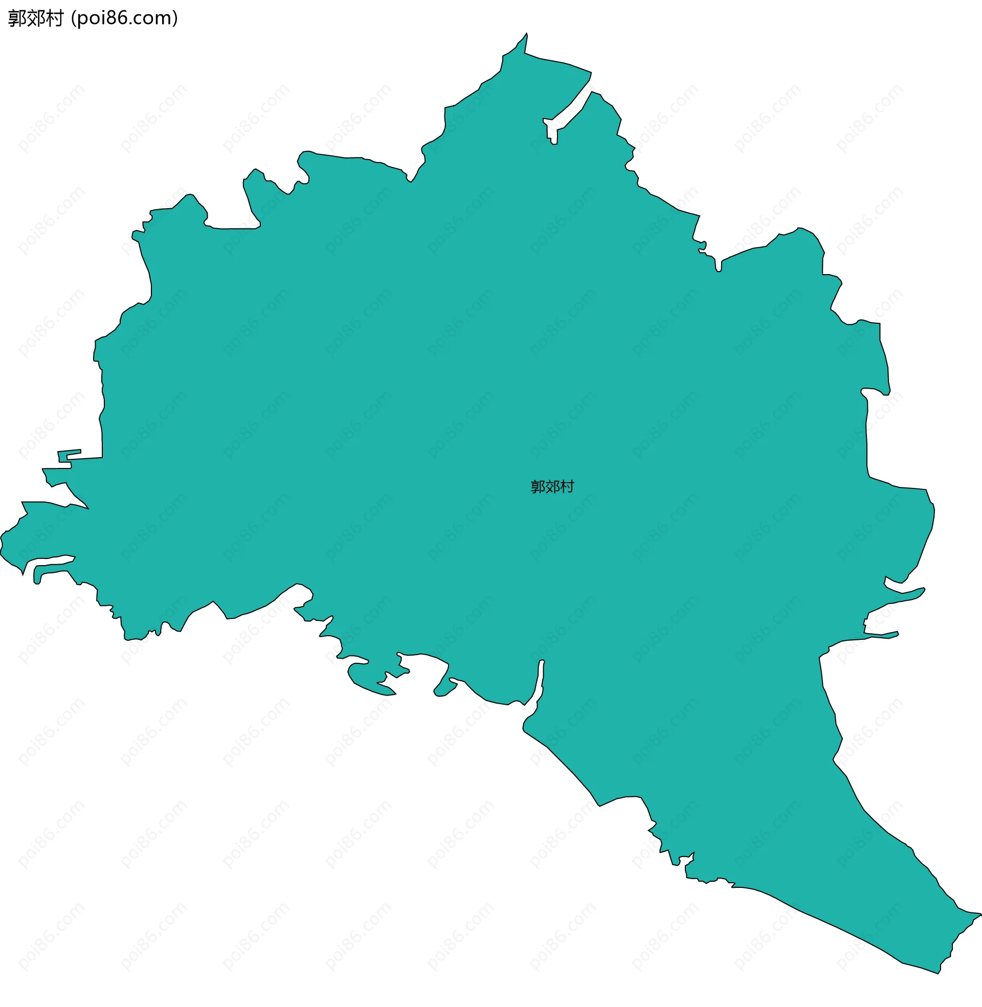 郭郊村边界地图