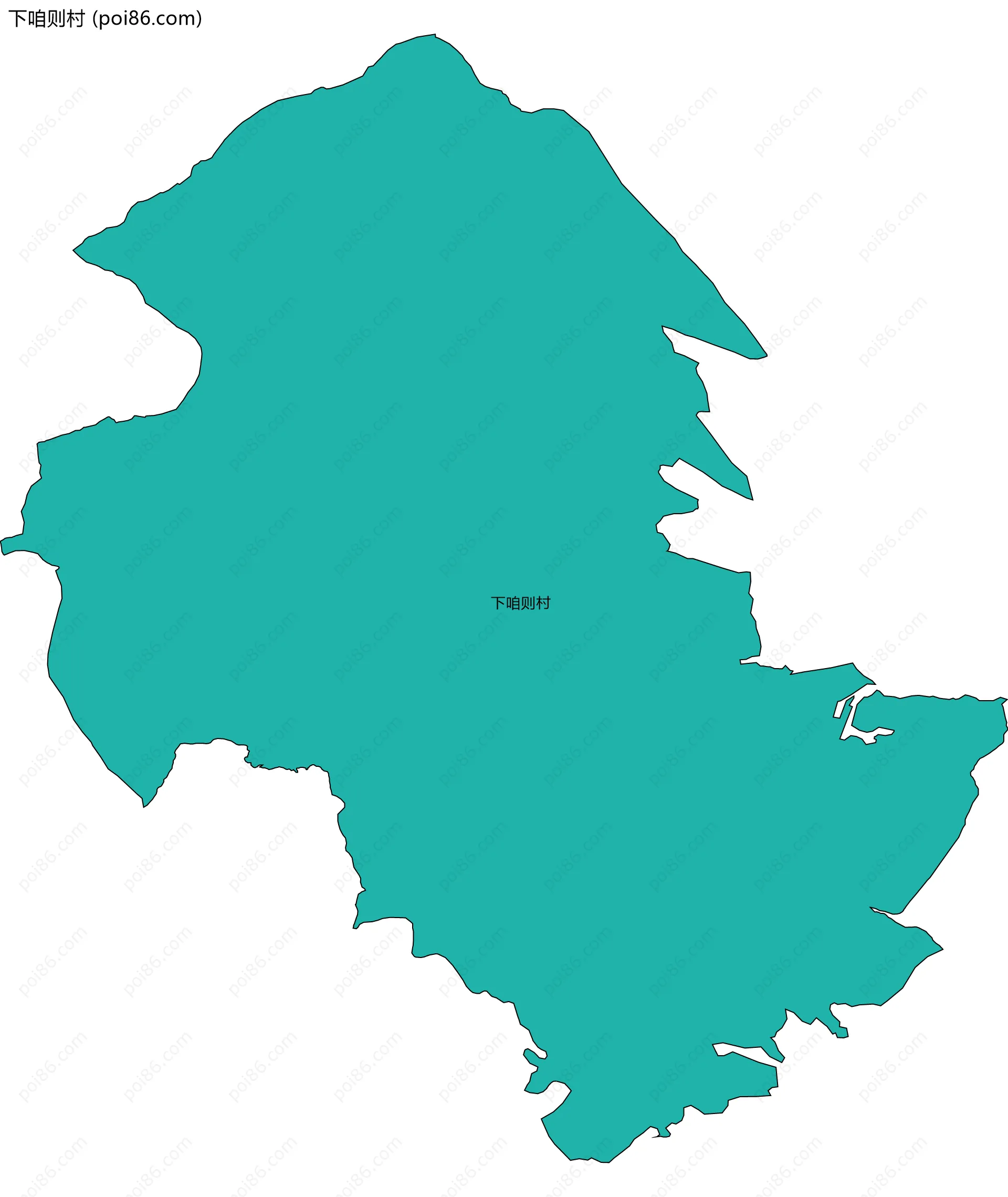 下咱则村边界地图