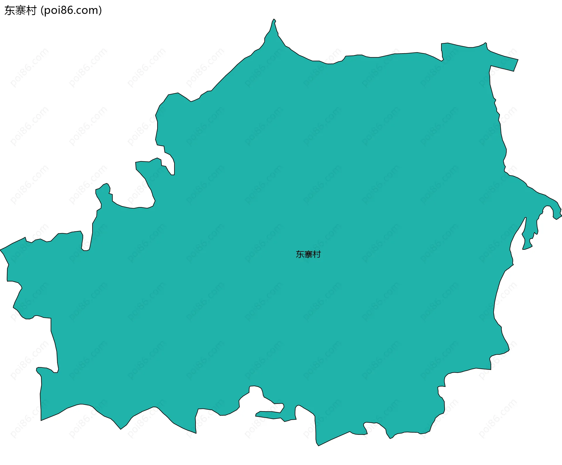 东寨村边界地图