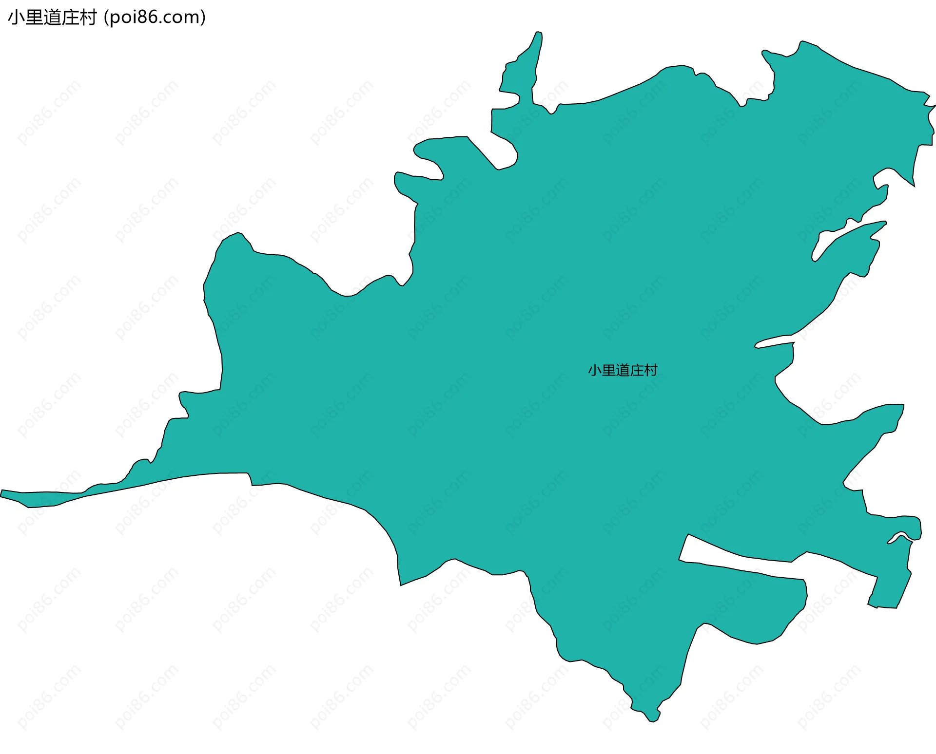 小里道庄村边界地图