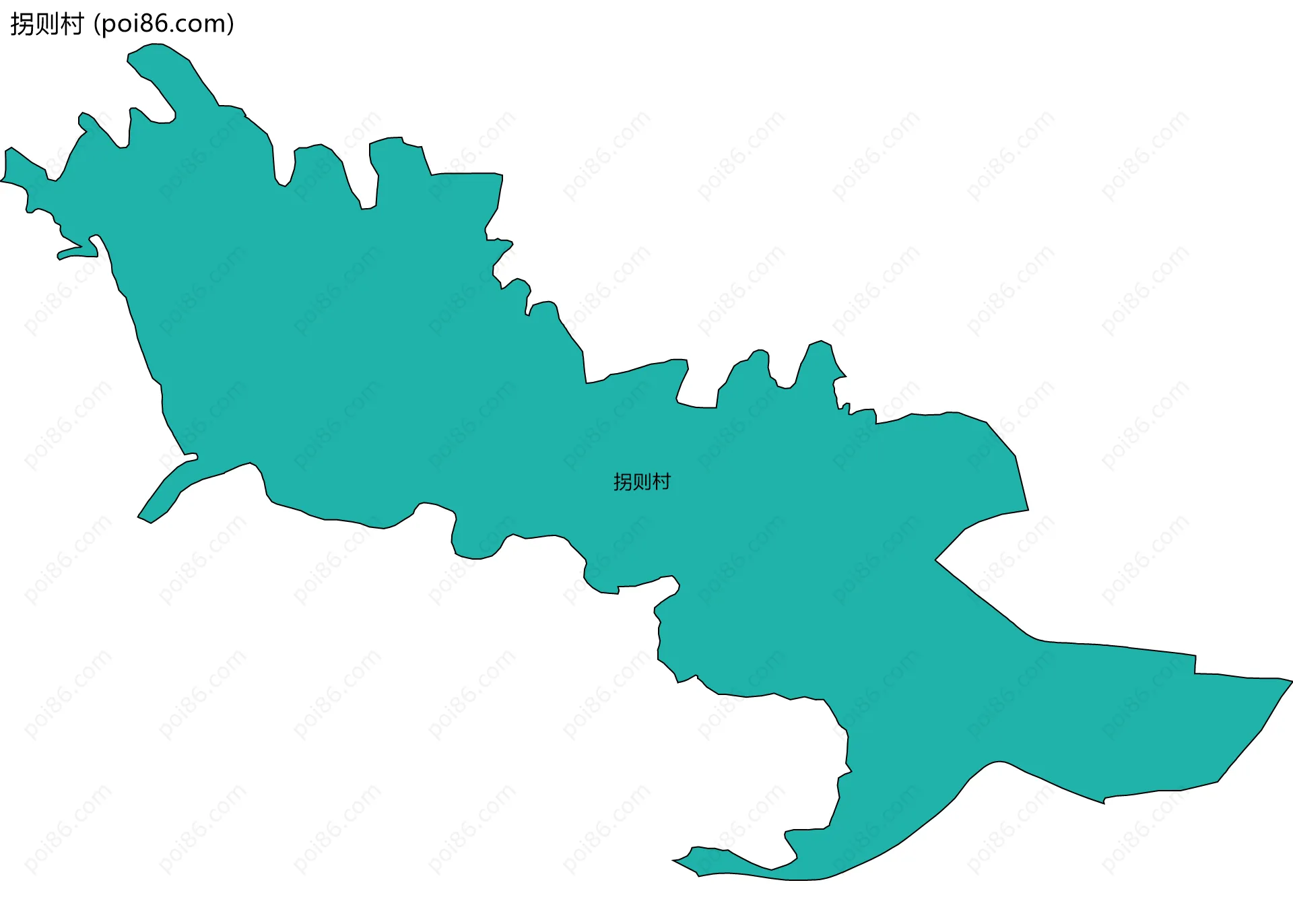 拐则村边界地图