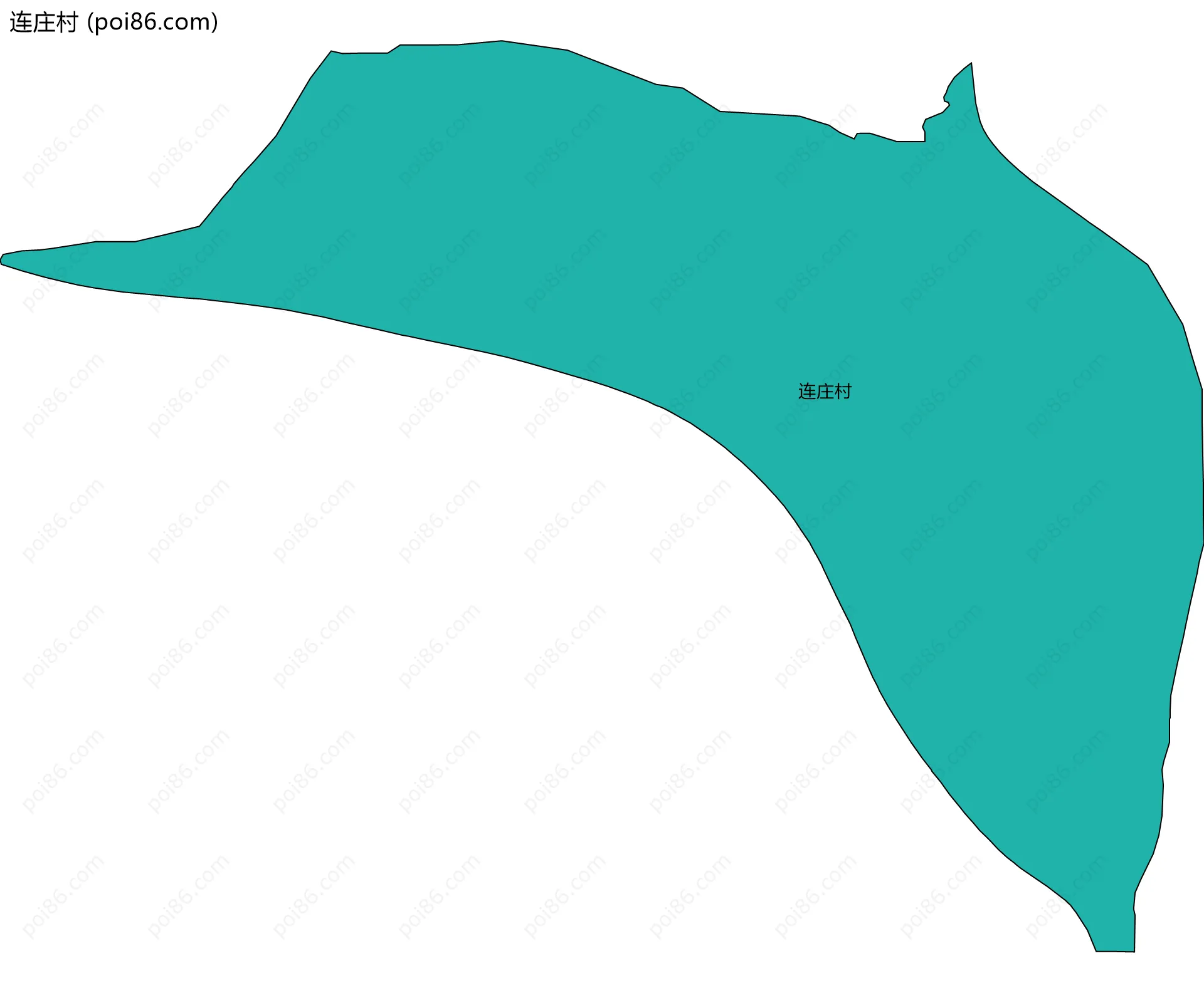 连庄村边界地图