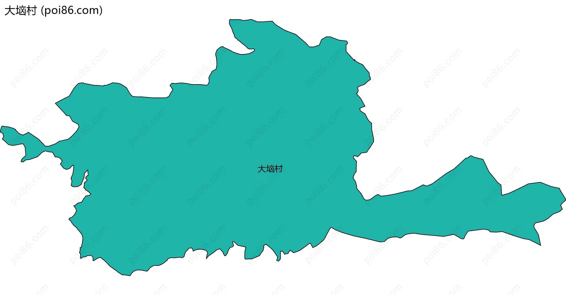 大垴村边界地图