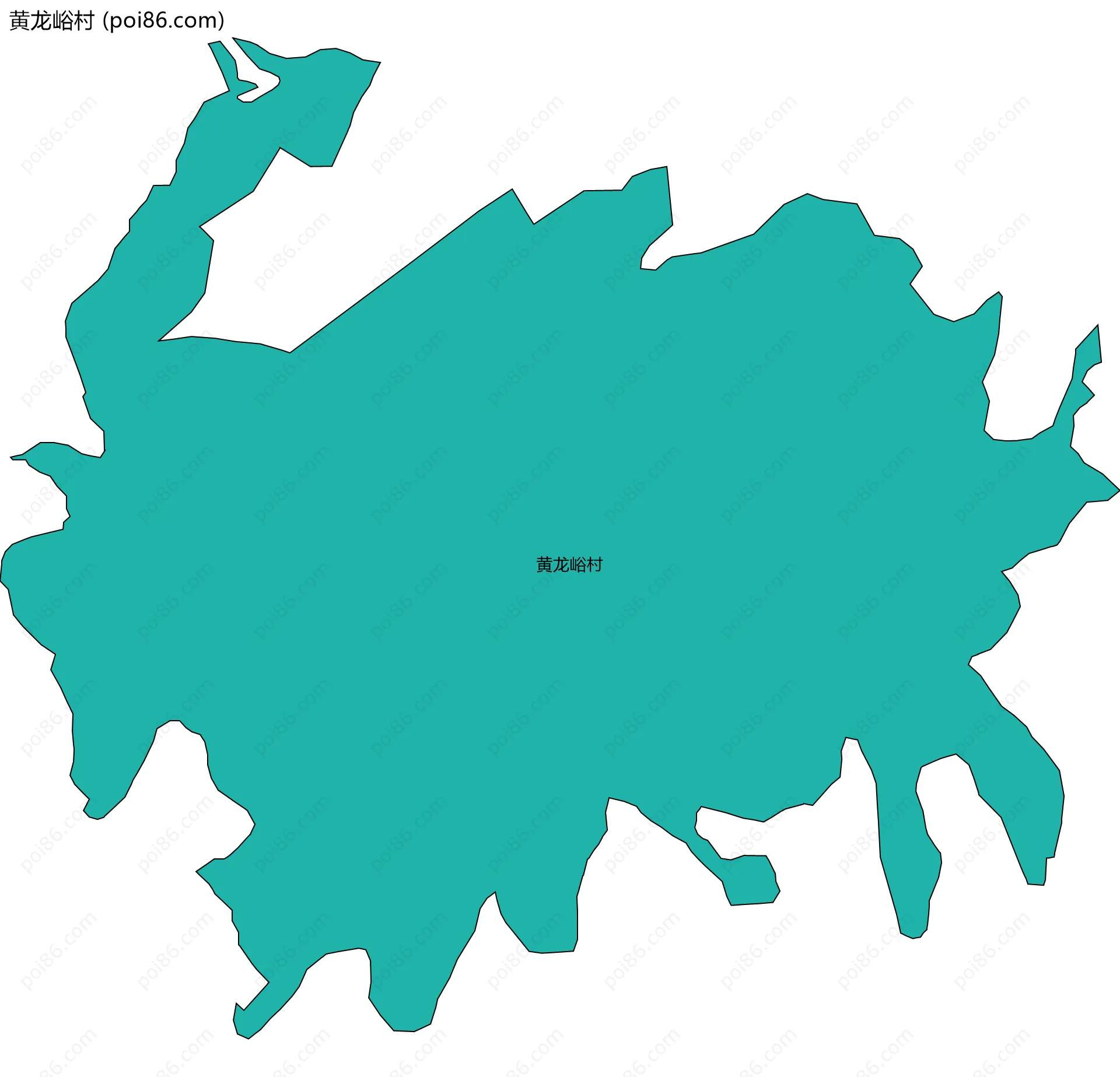 黄龙峪村边界地图