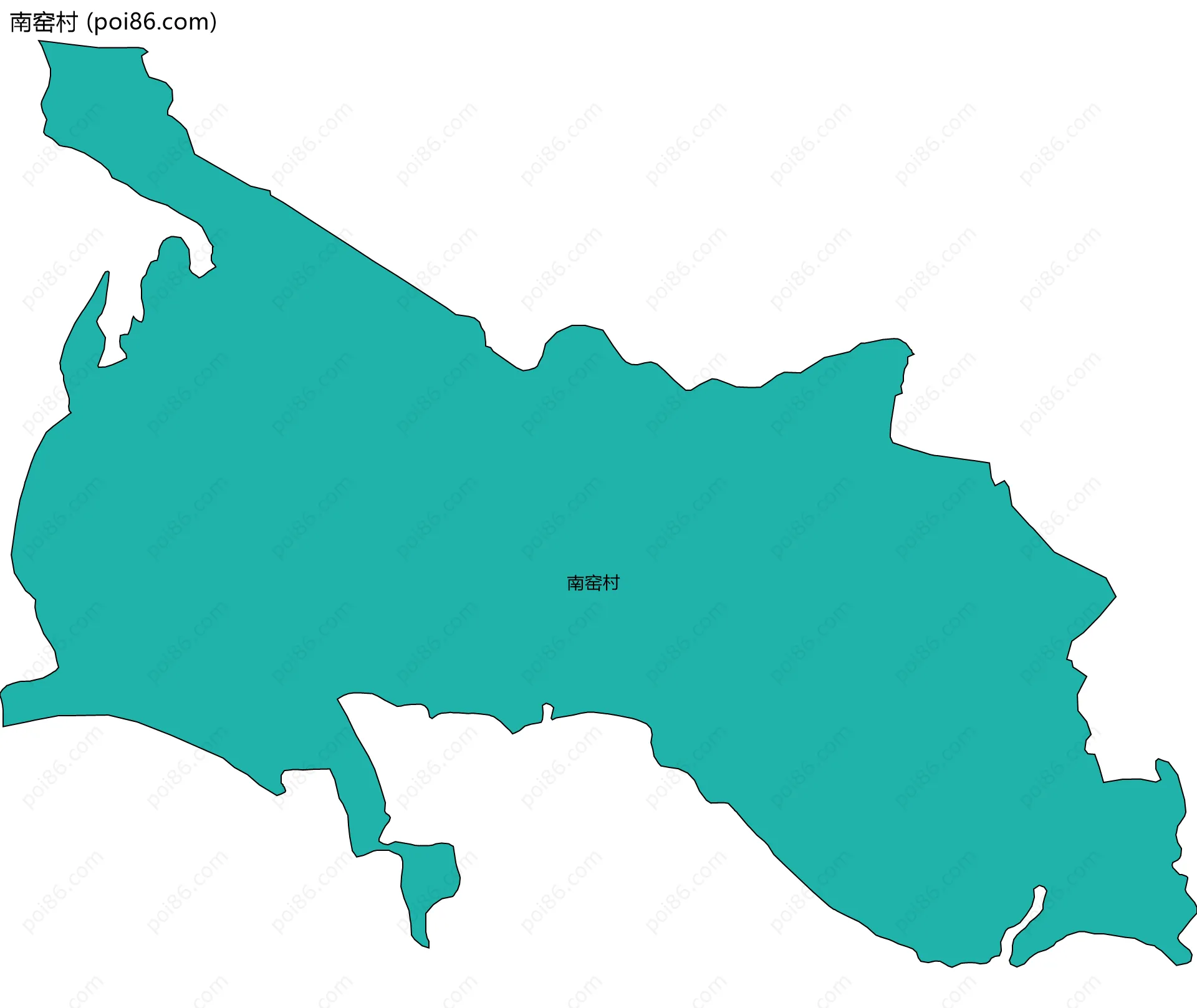 南窑村边界地图