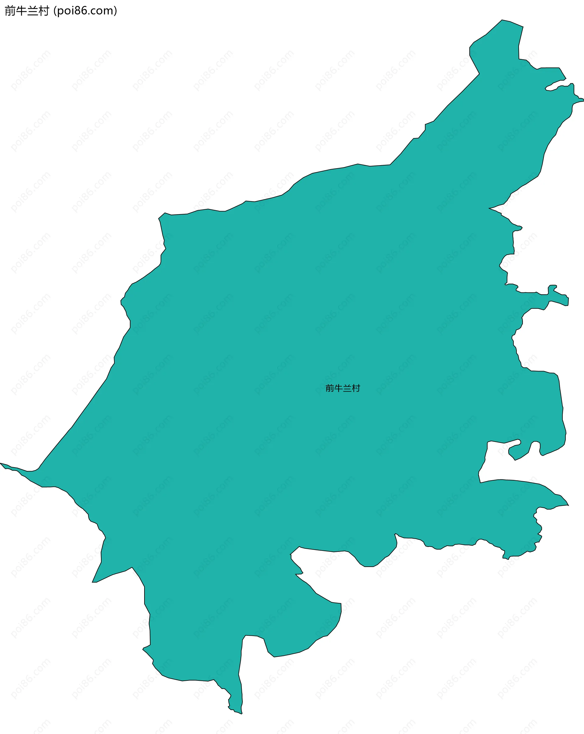 前牛兰村边界地图