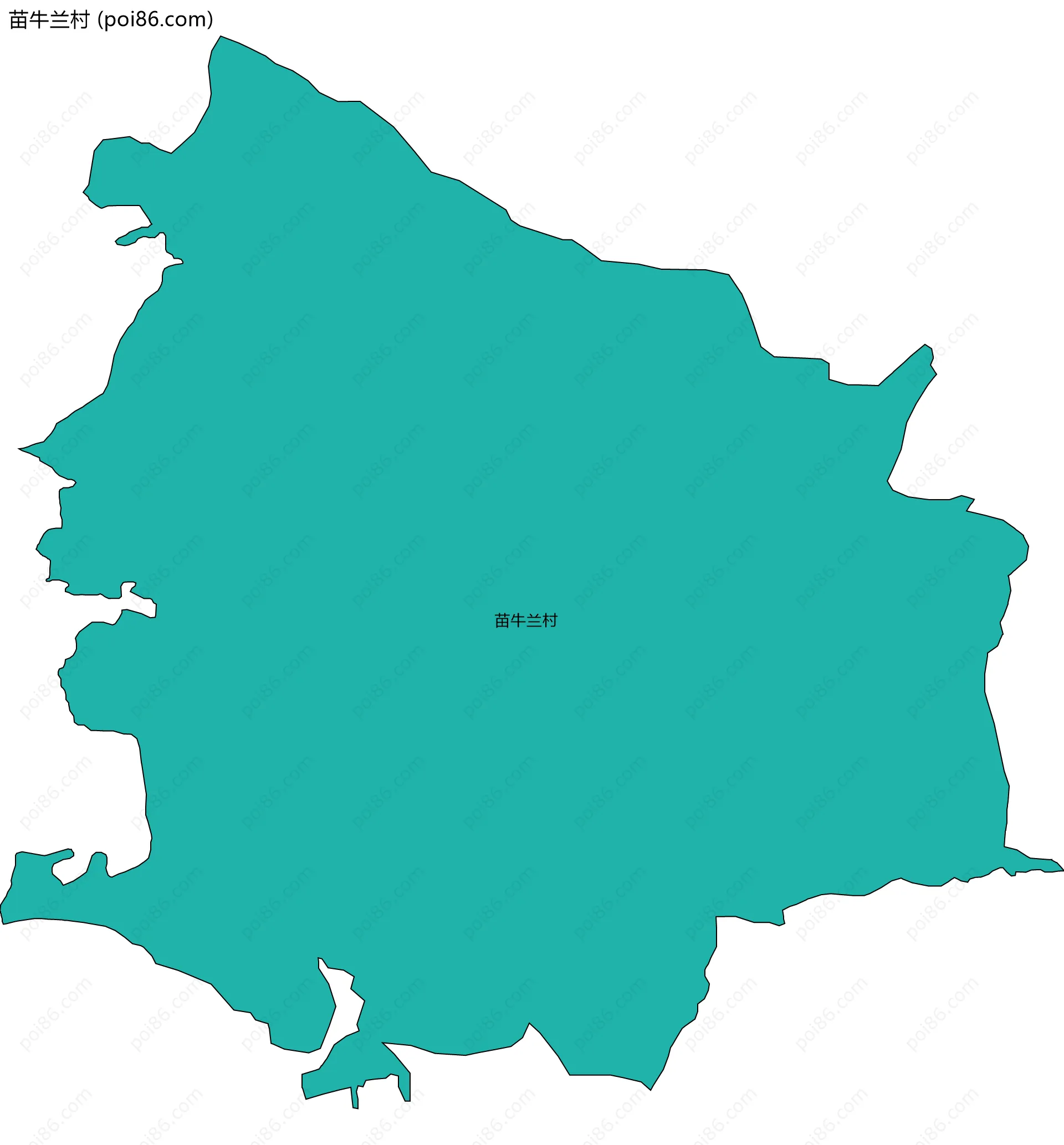 苗牛兰村边界地图