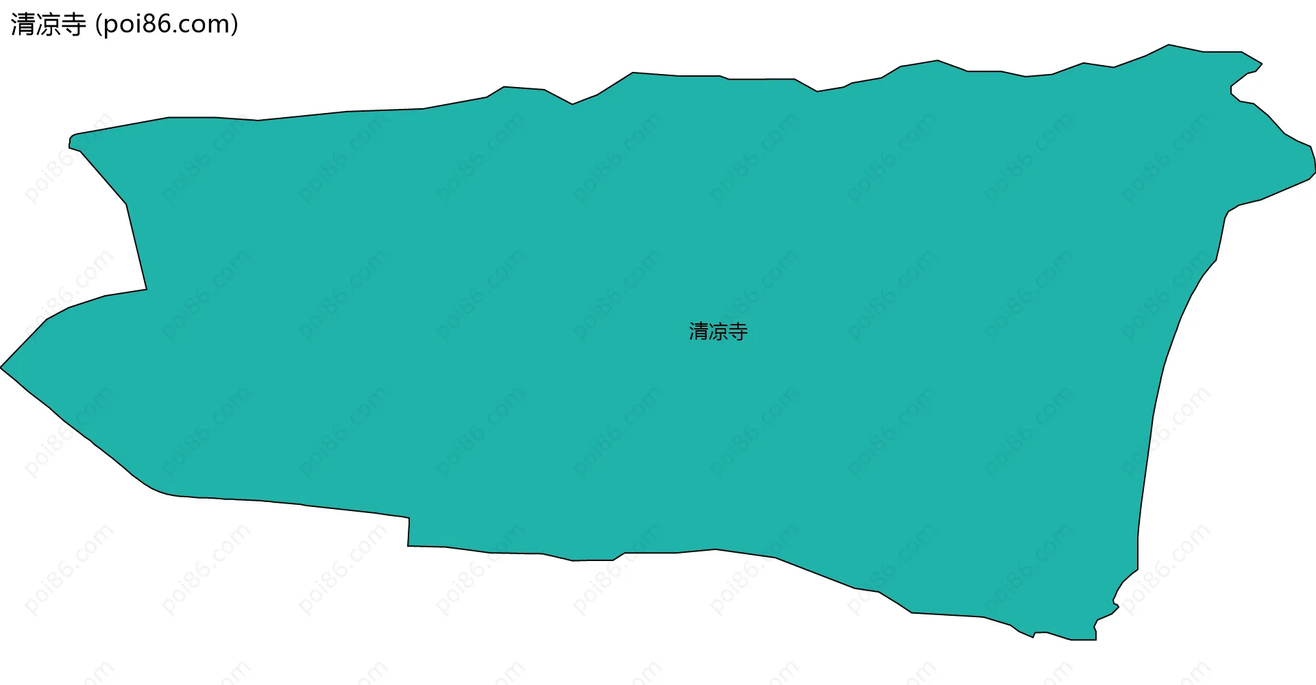 清凉寺边界地图