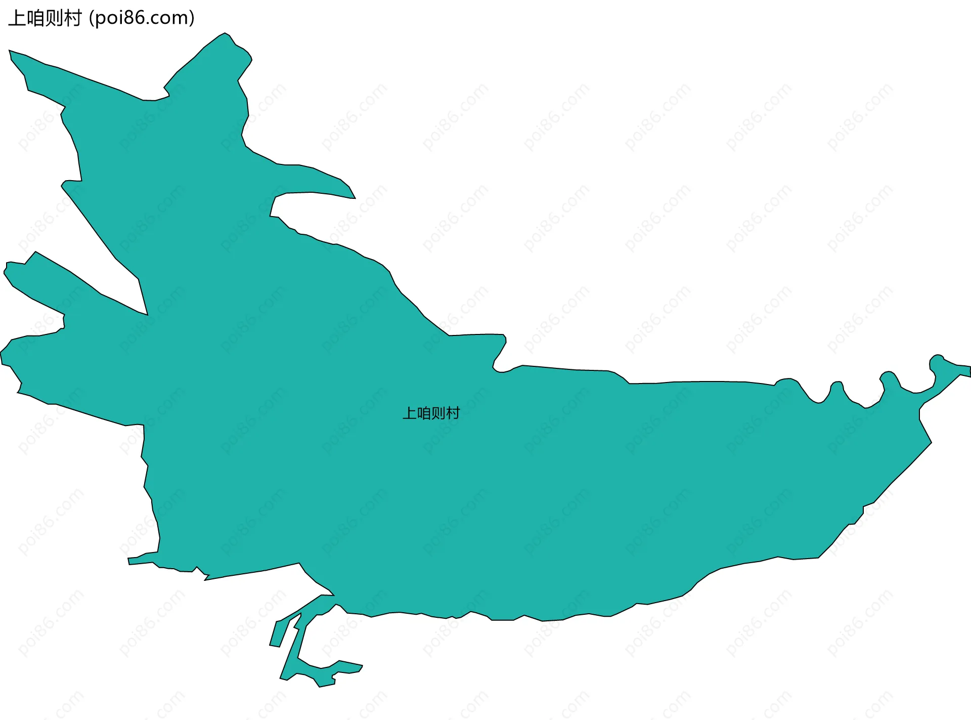 上咱则村边界地图