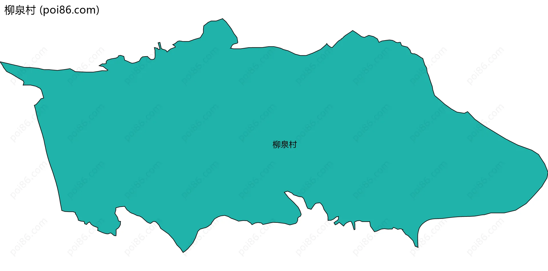 柳泉村边界地图