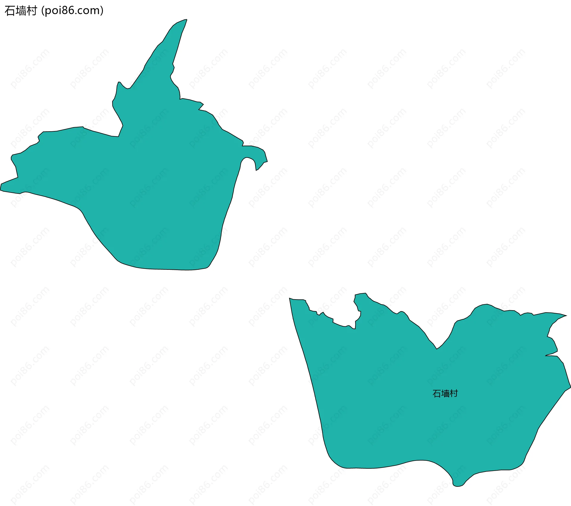 石墙村边界地图