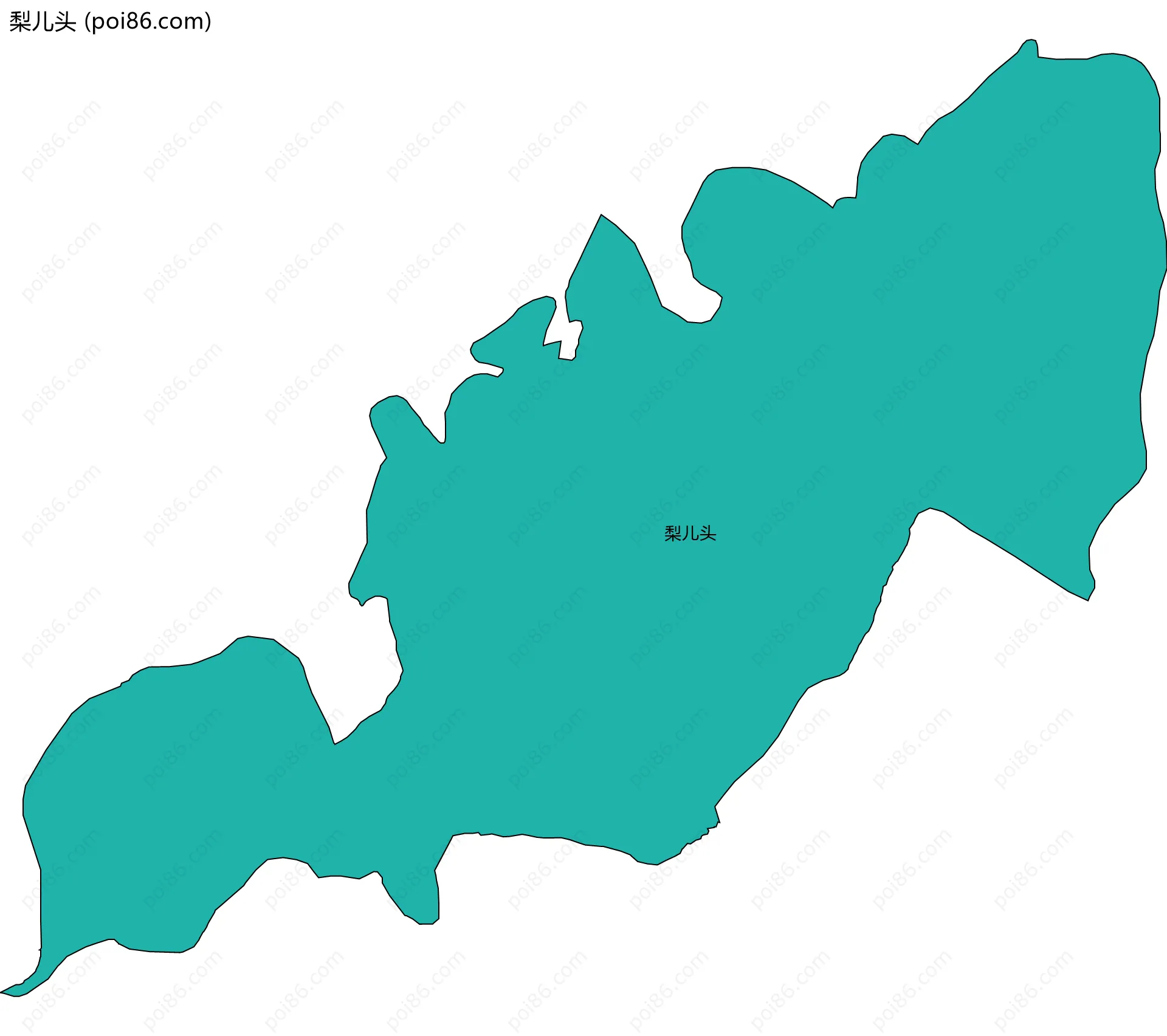 梨儿头边界地图