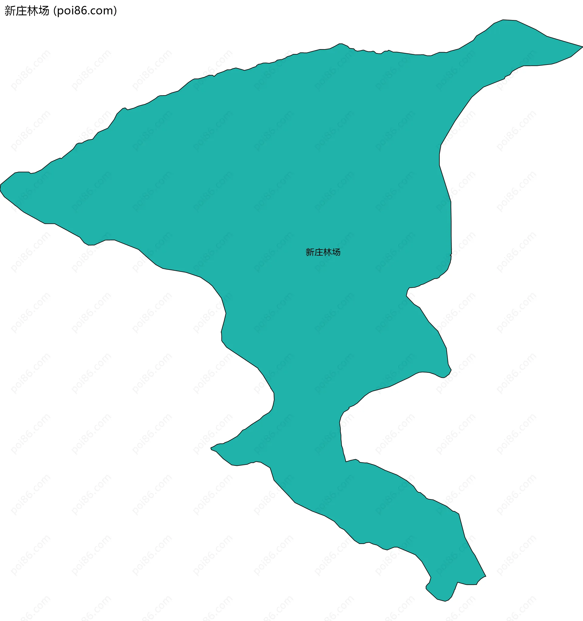 新庄林场边界地图