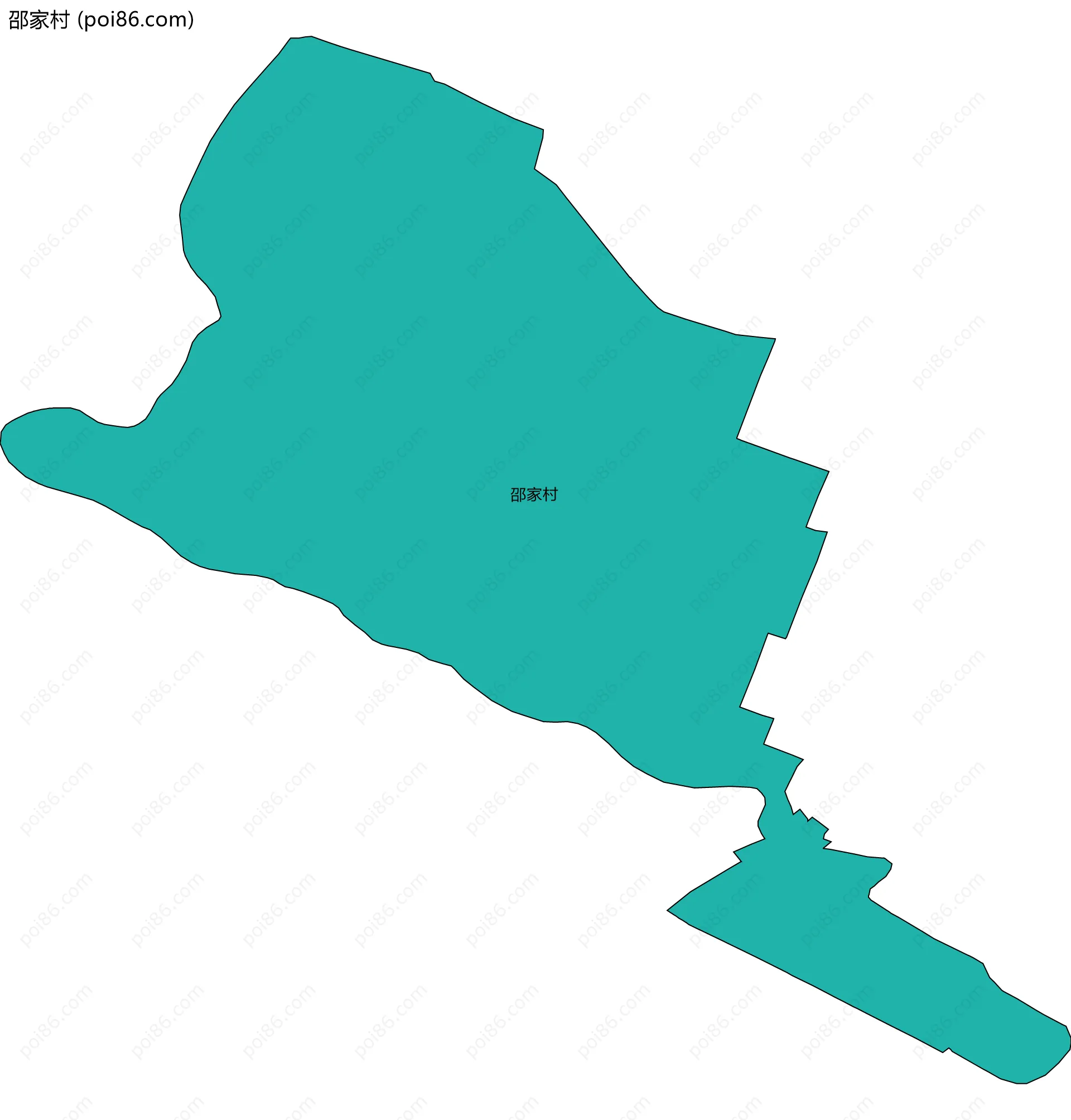 邵家村边界地图