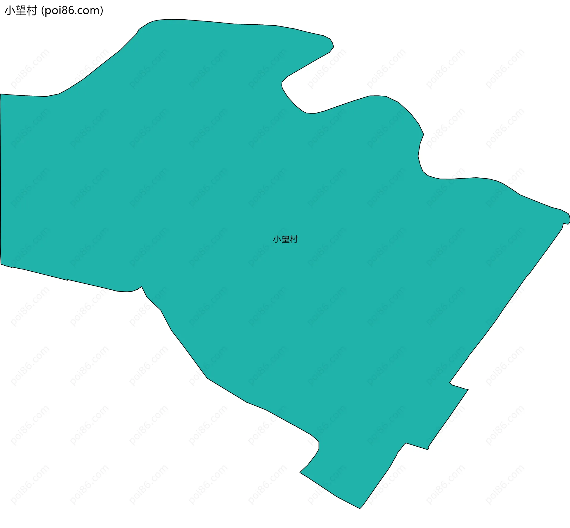 小望村边界地图