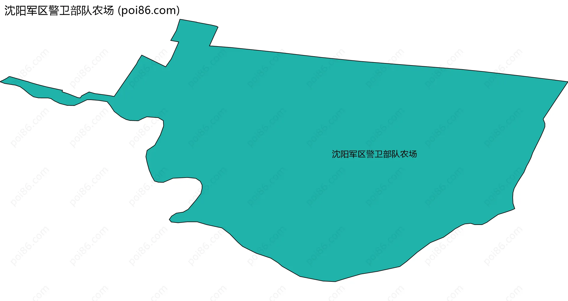 沈阳军区警卫部队农场边界地图