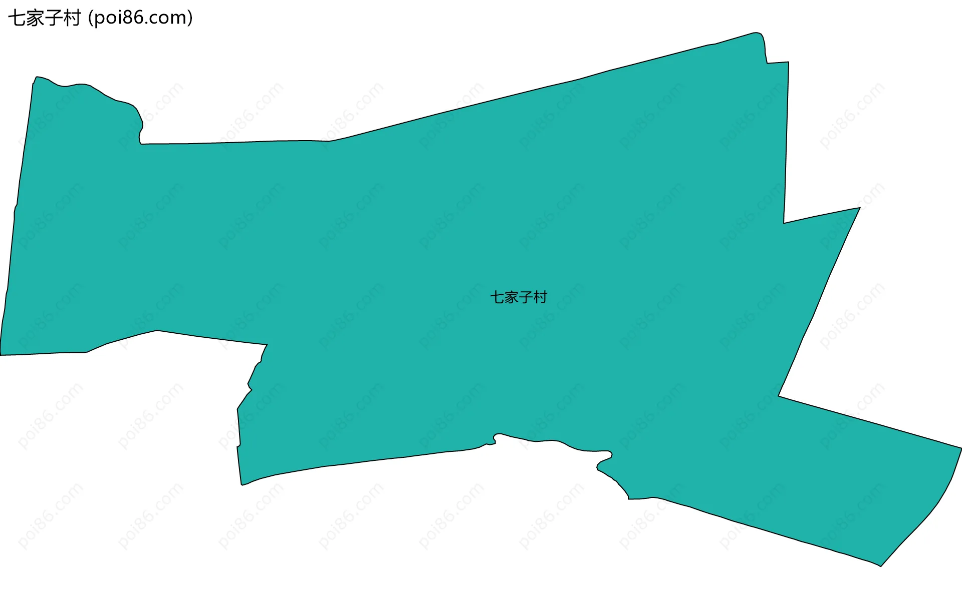 七家子村边界地图