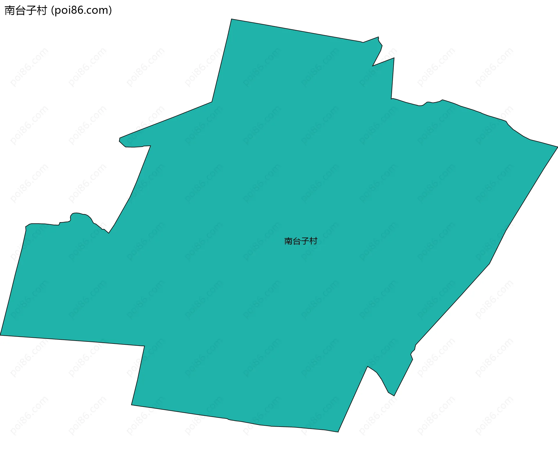 南台子村边界地图