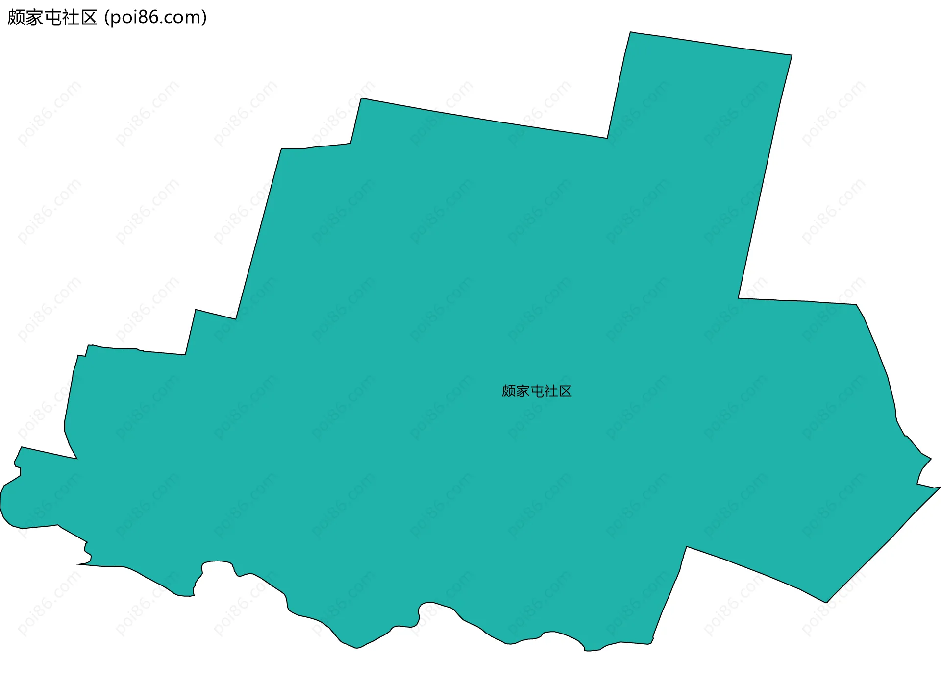颇家屯社区边界地图