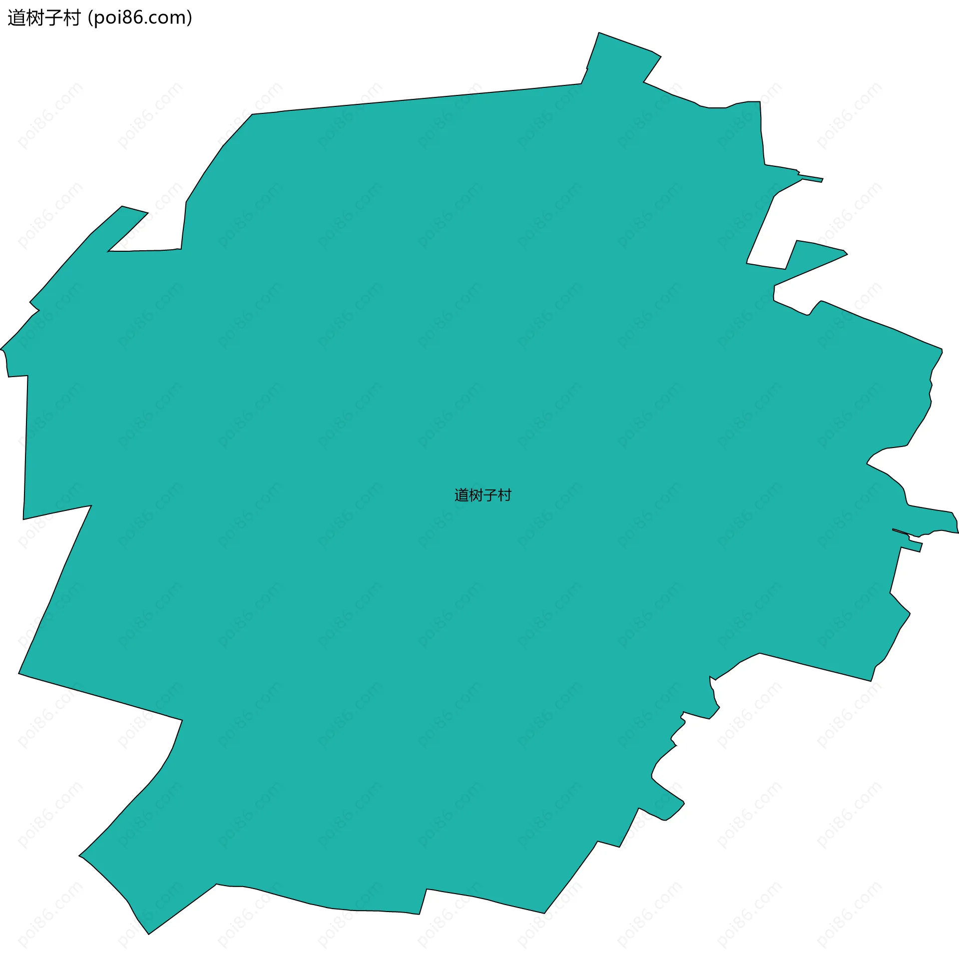 道树子村边界地图