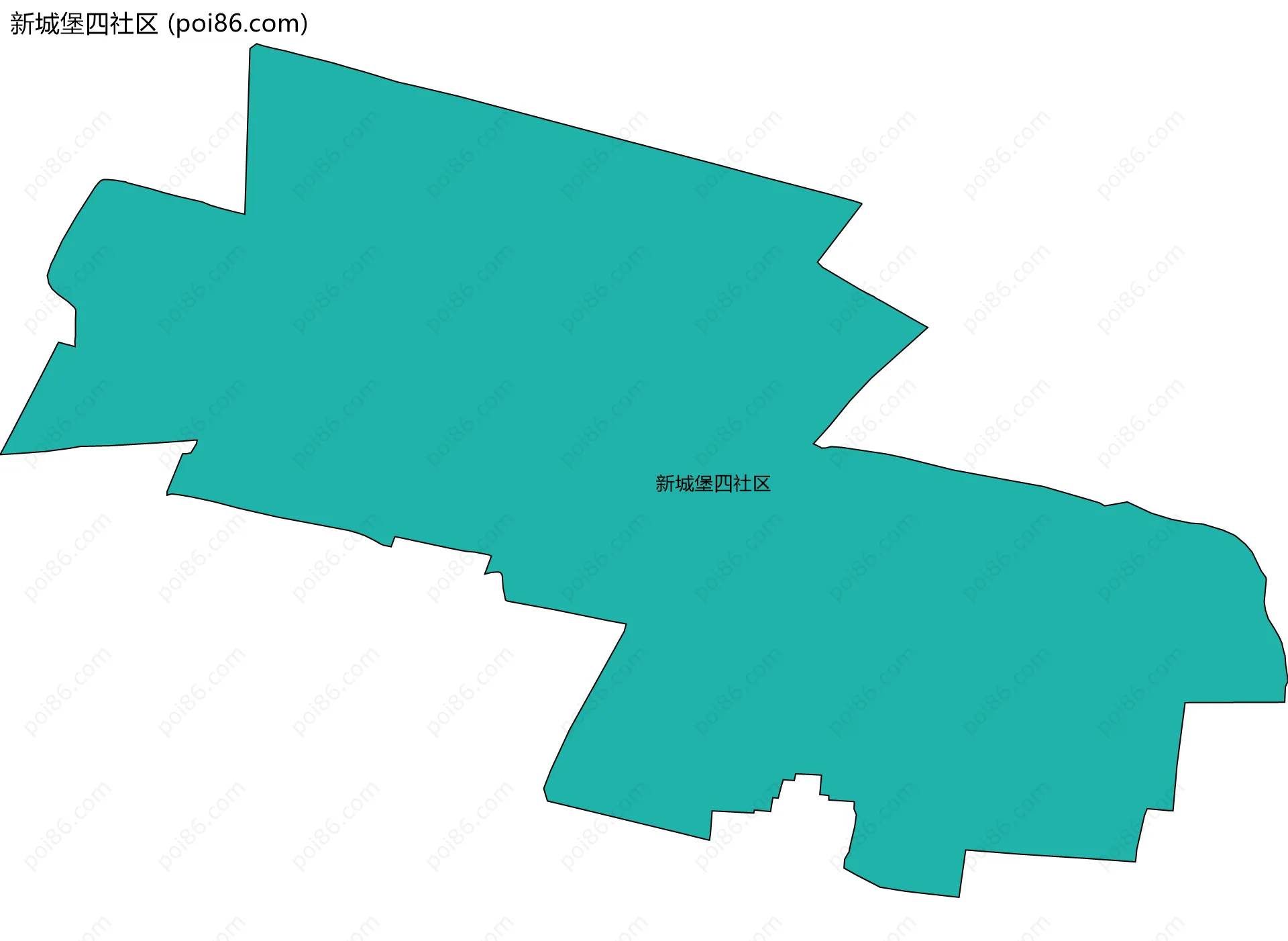 新城堡四社区边界地图