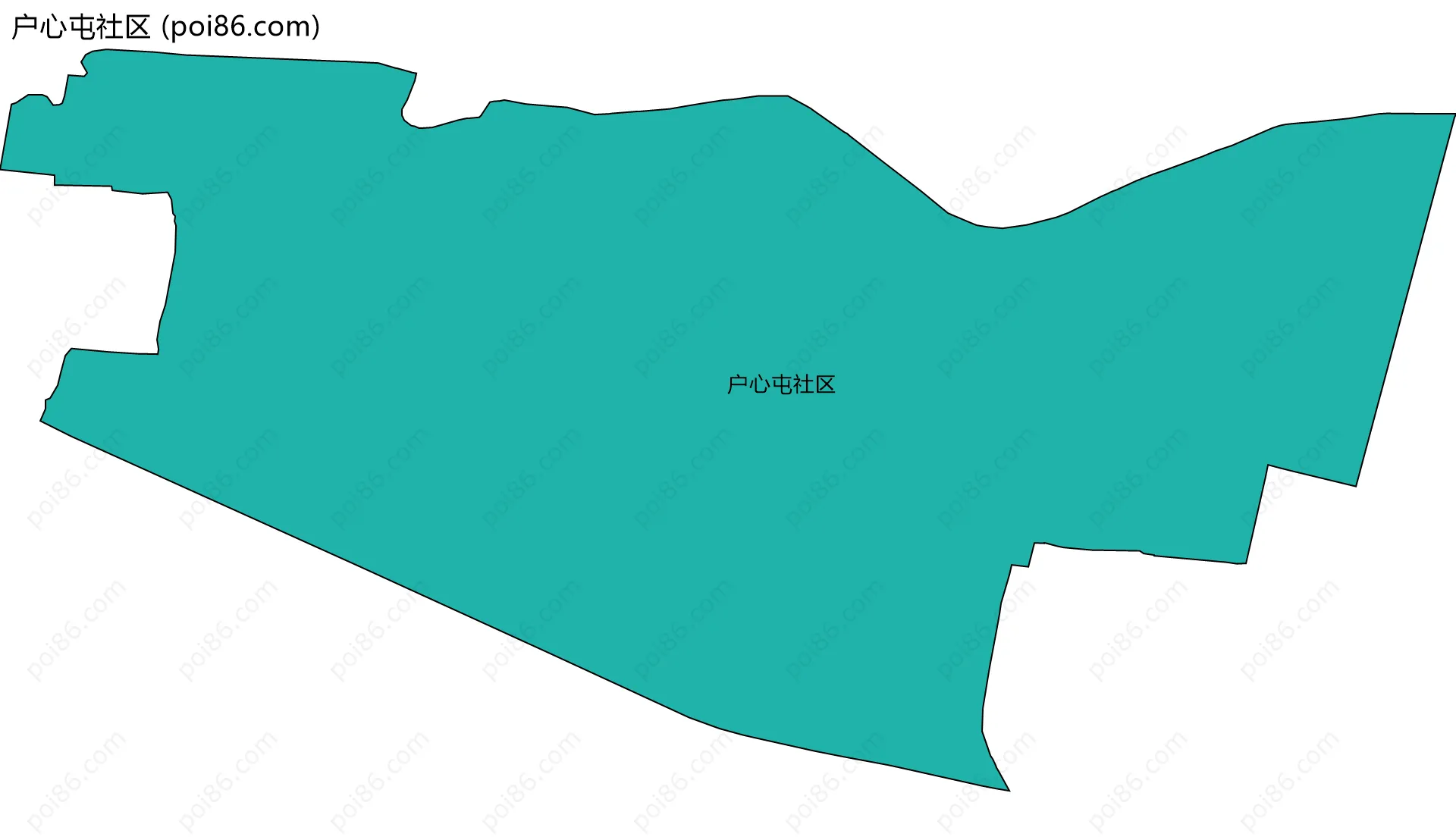户心屯社区边界地图