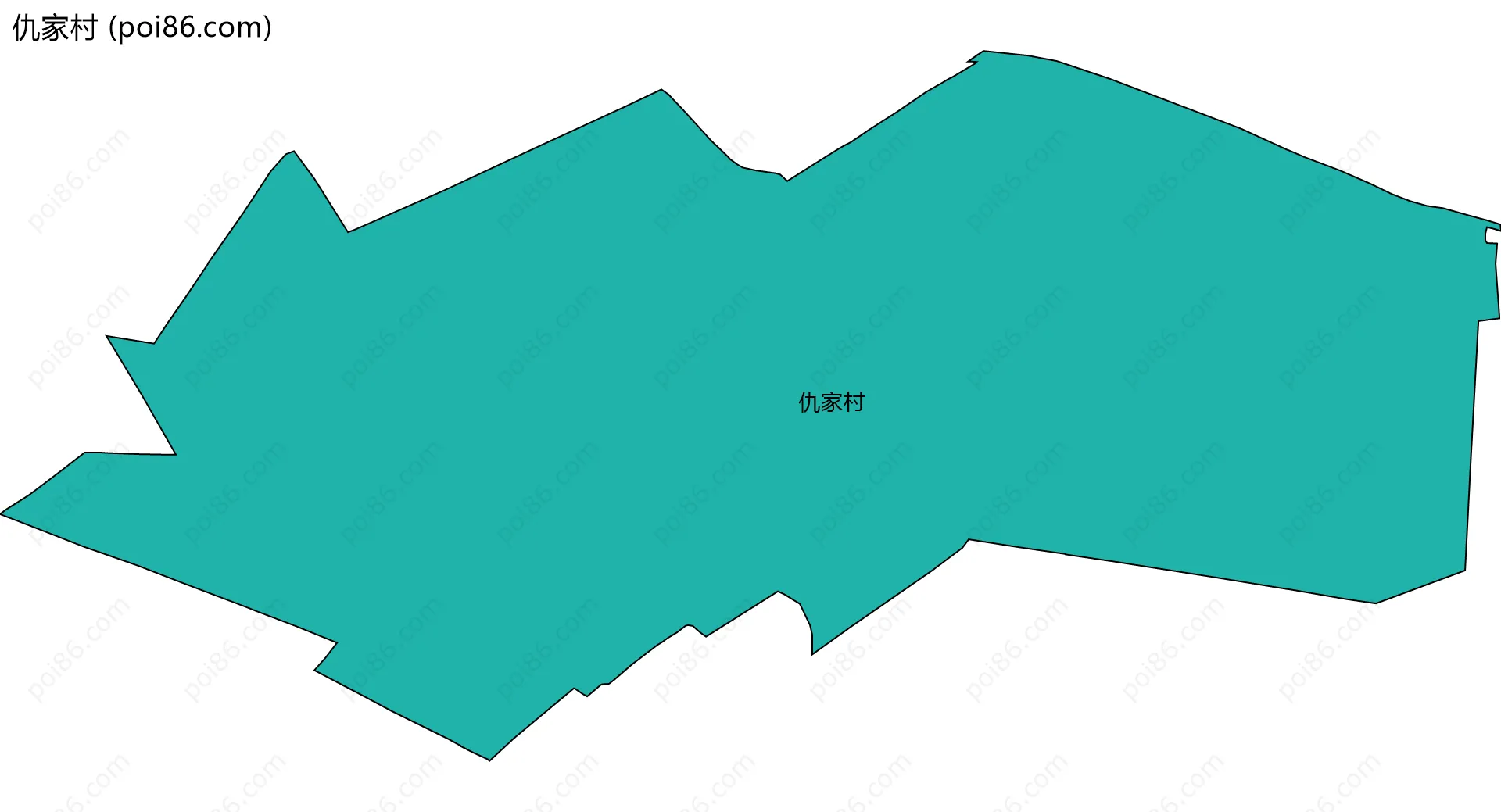仇家村边界地图