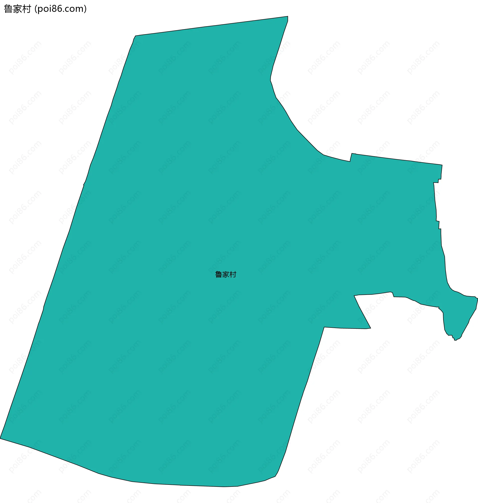 鲁家村边界地图