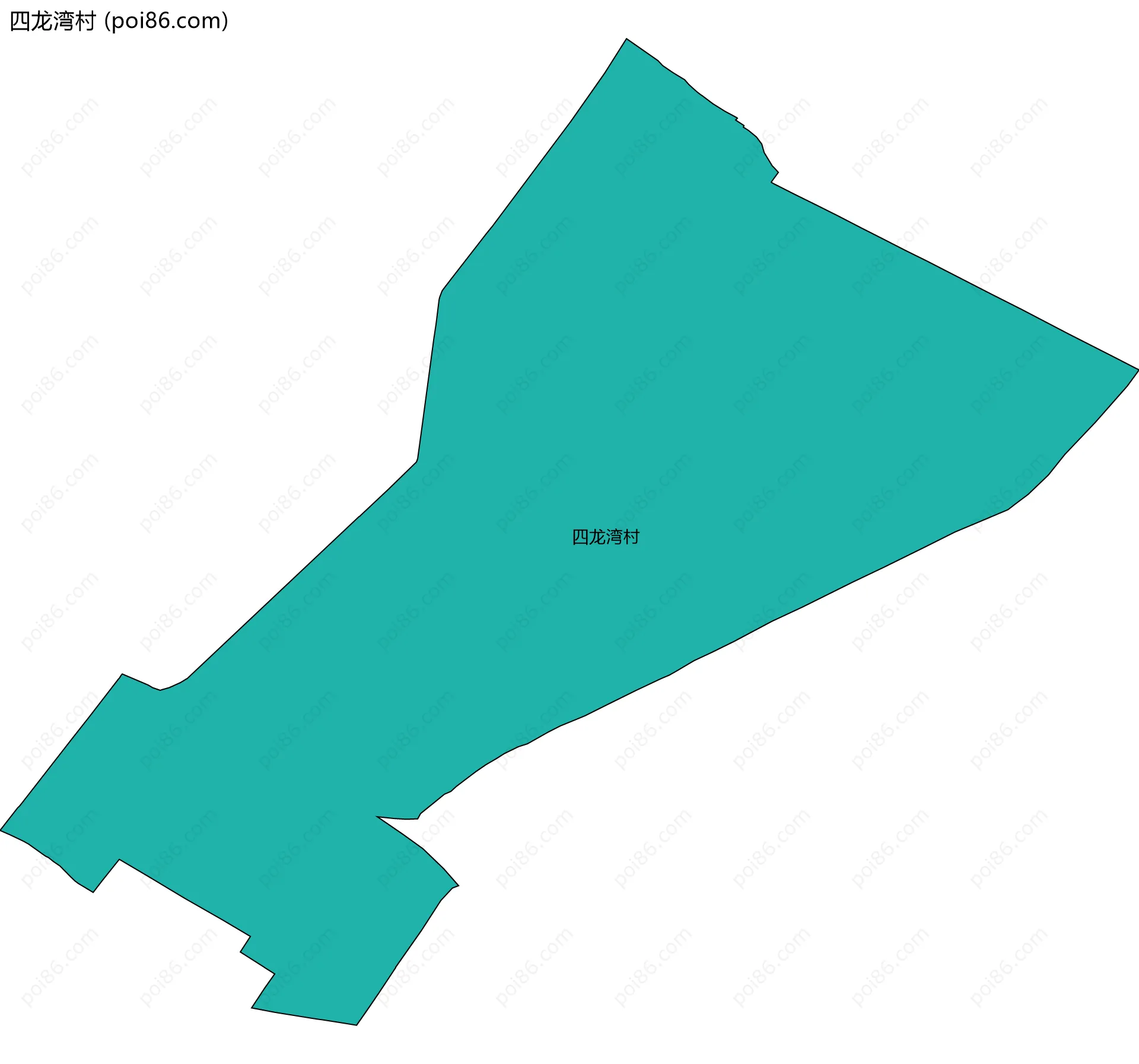 四龙湾村边界地图
