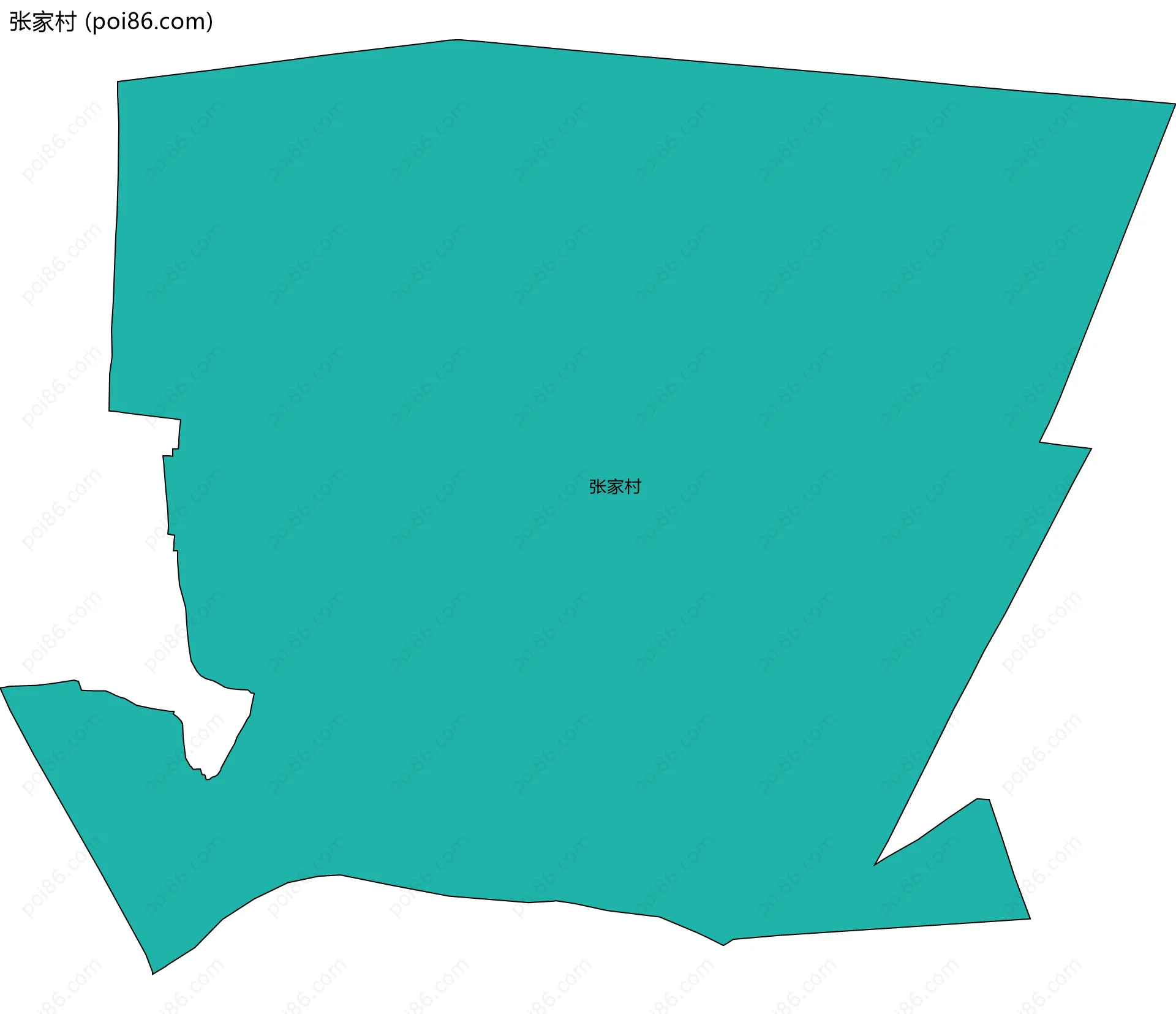 张家村边界地图