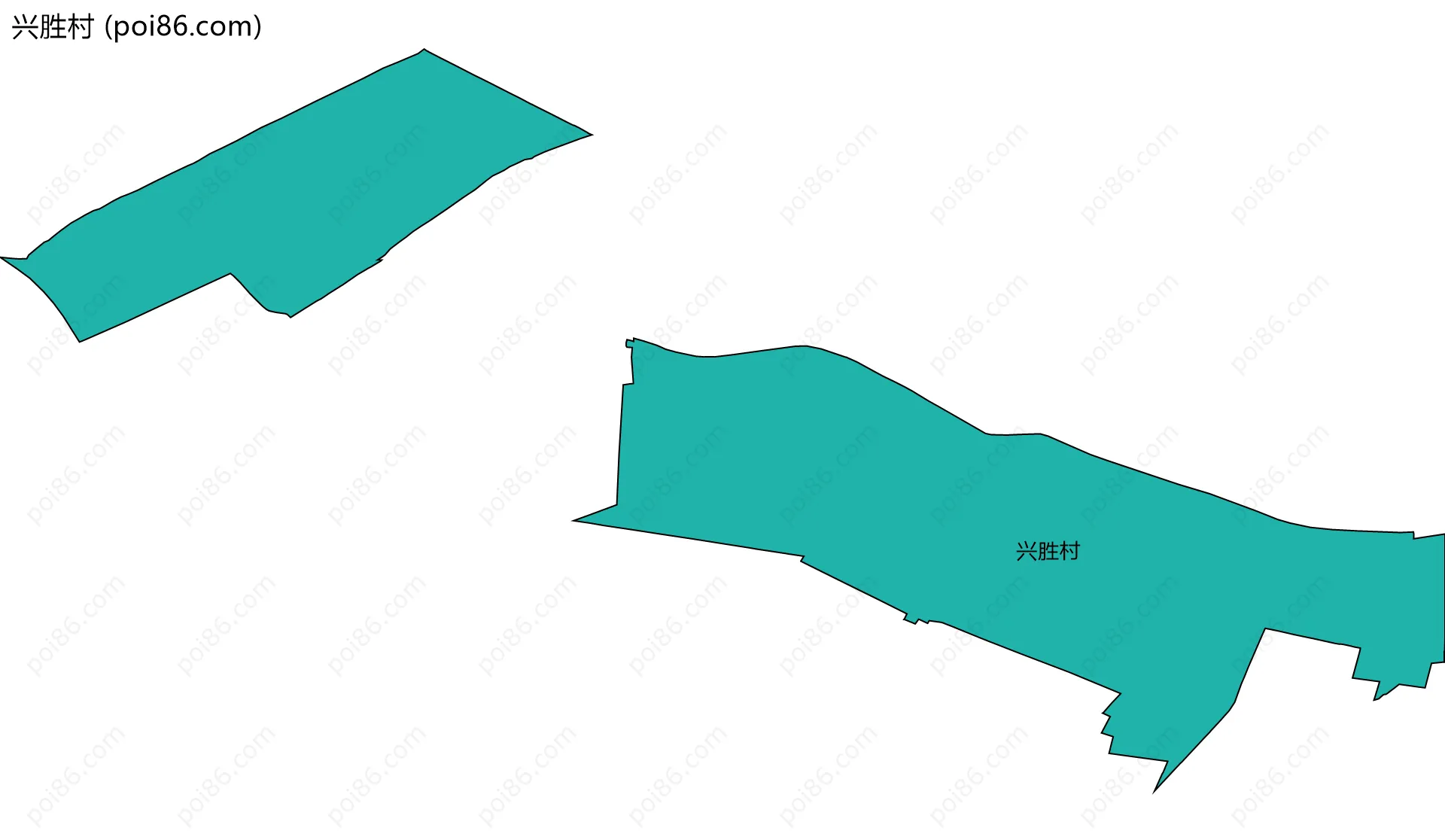 兴胜村边界地图