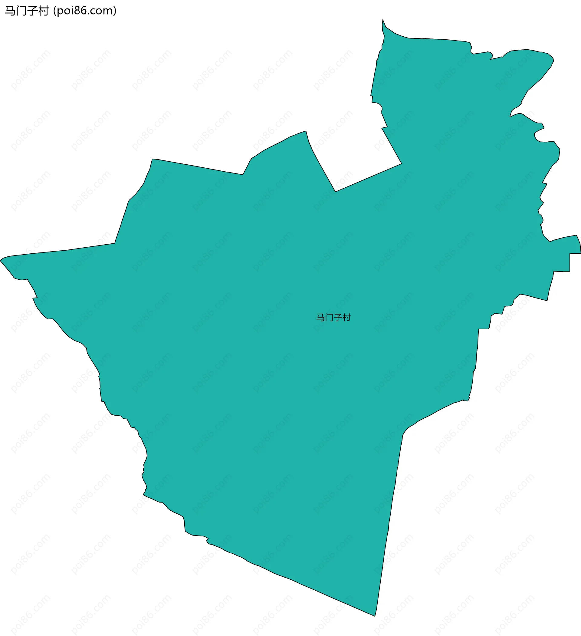 马门子村边界地图