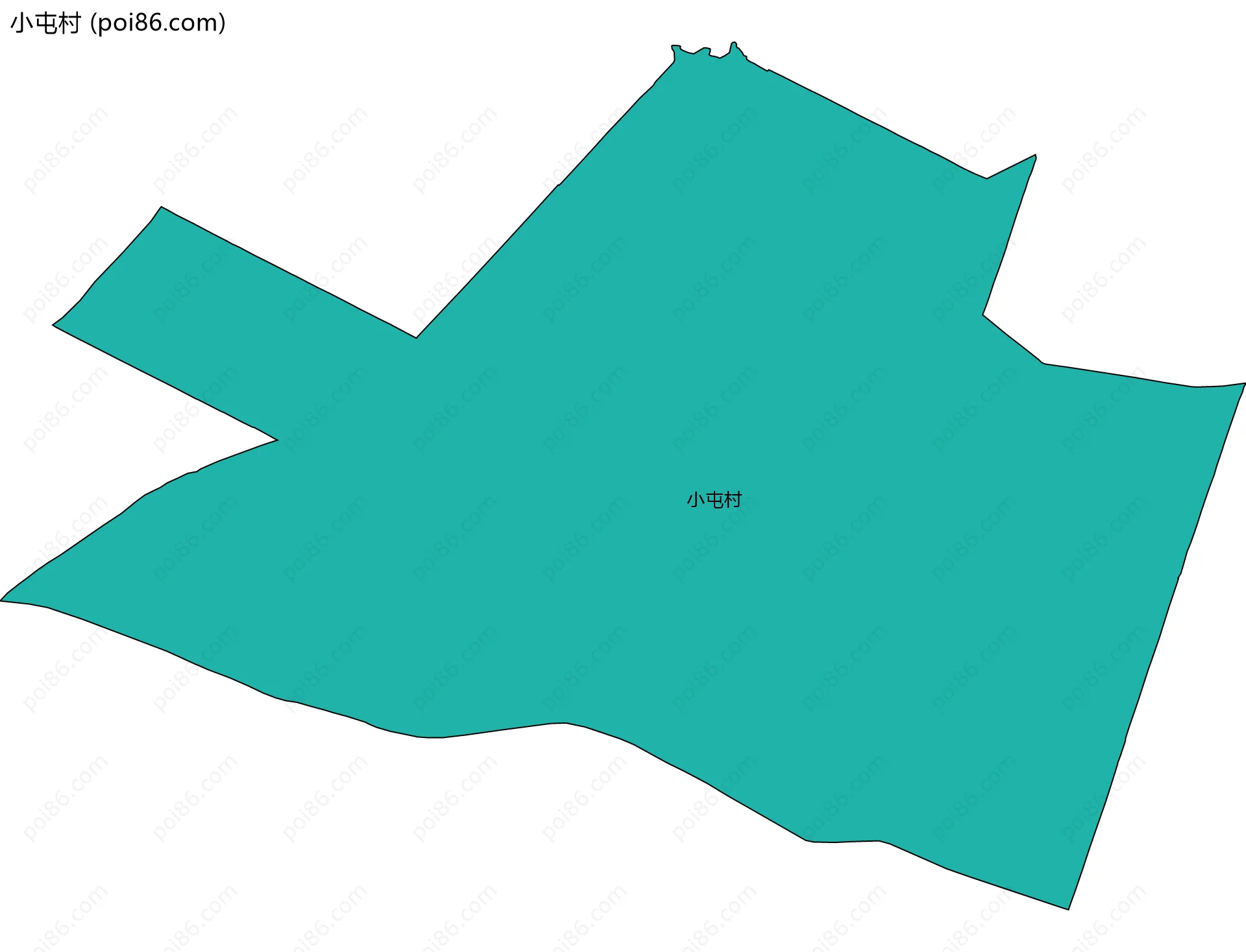 小屯村边界地图
