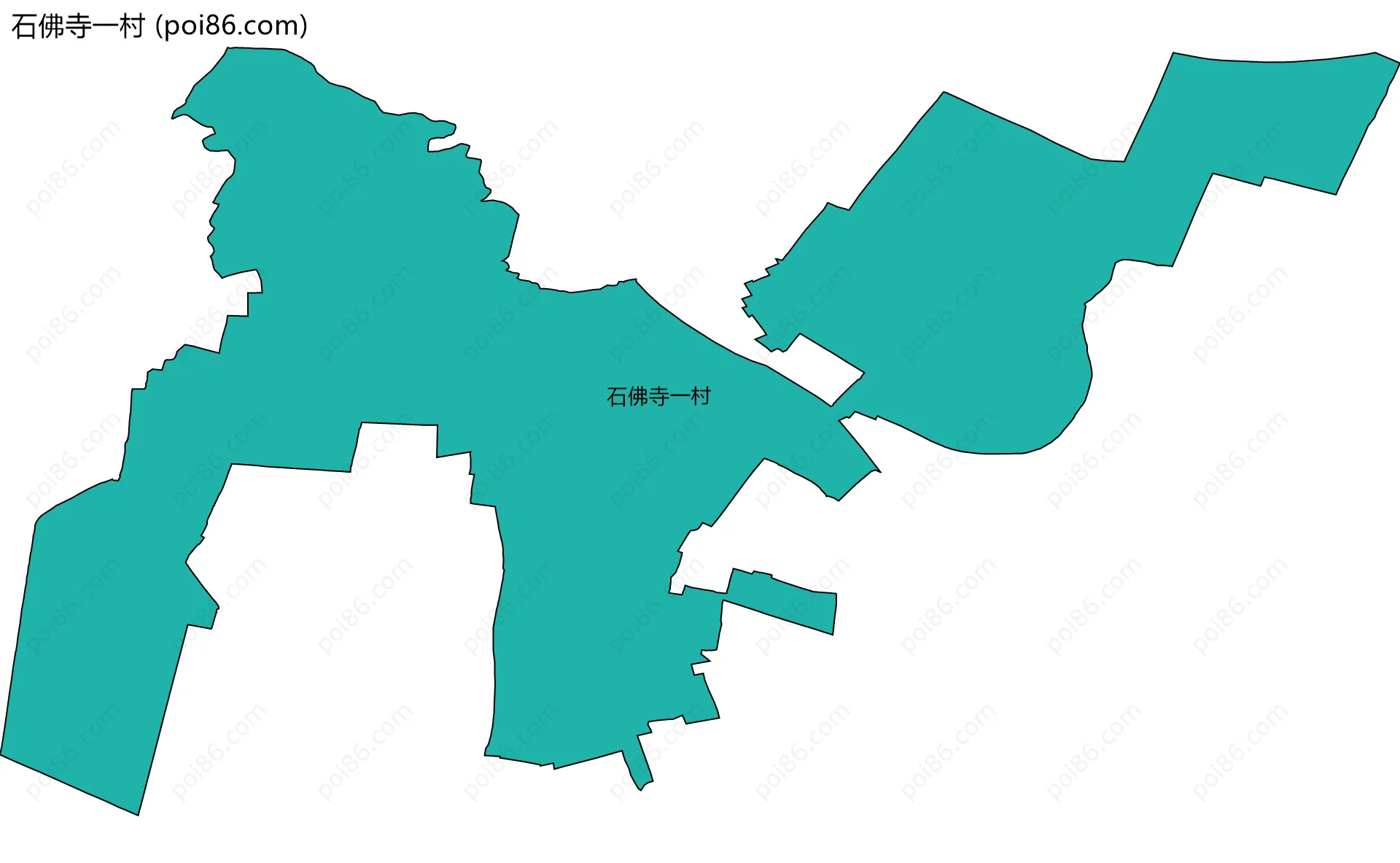 石佛寺一村边界地图