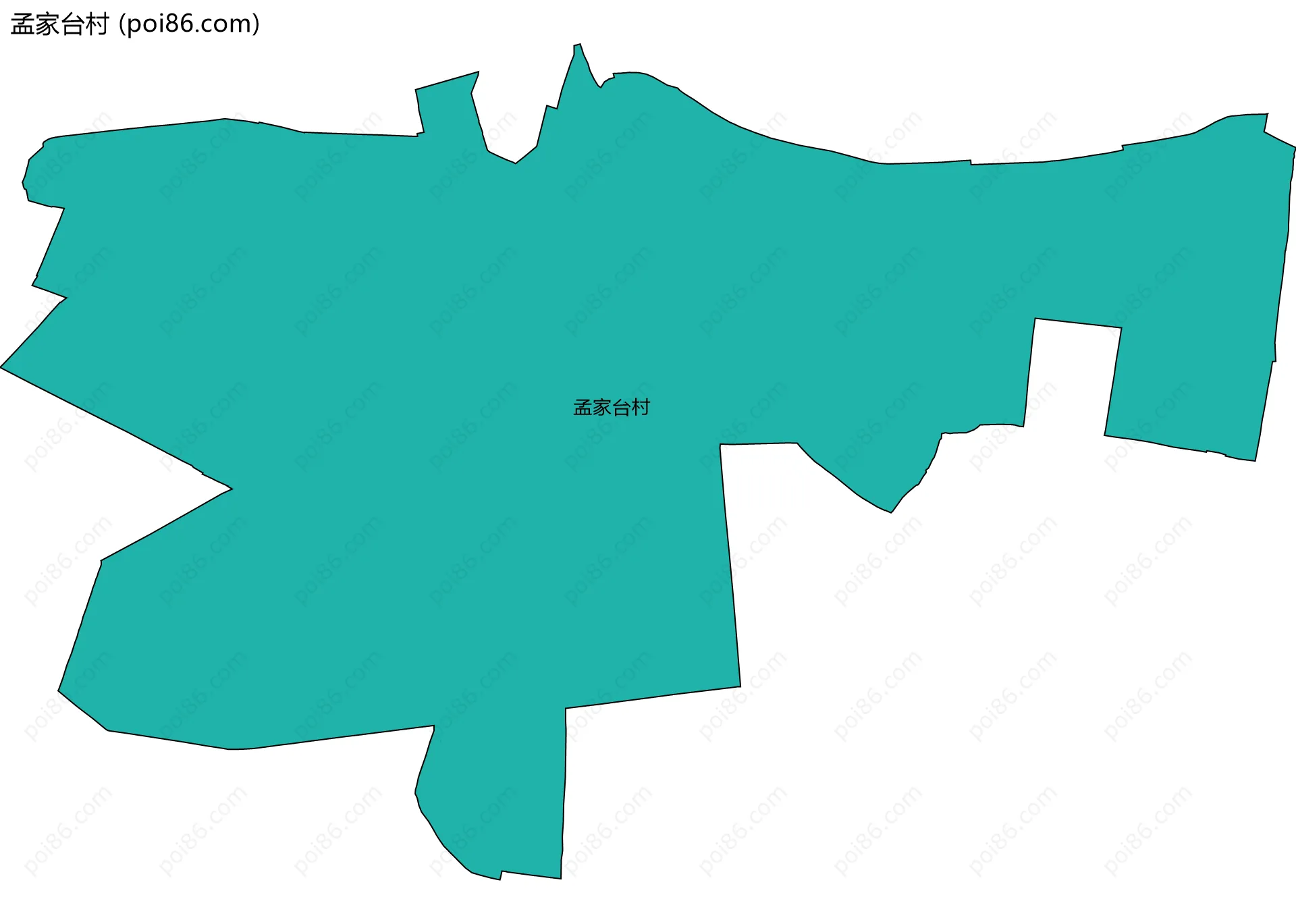 孟家台村边界地图