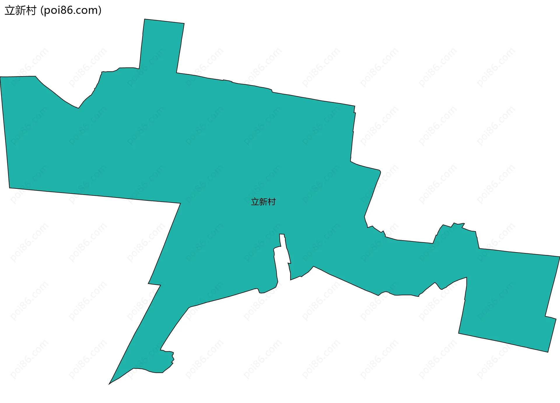 立新村边界地图