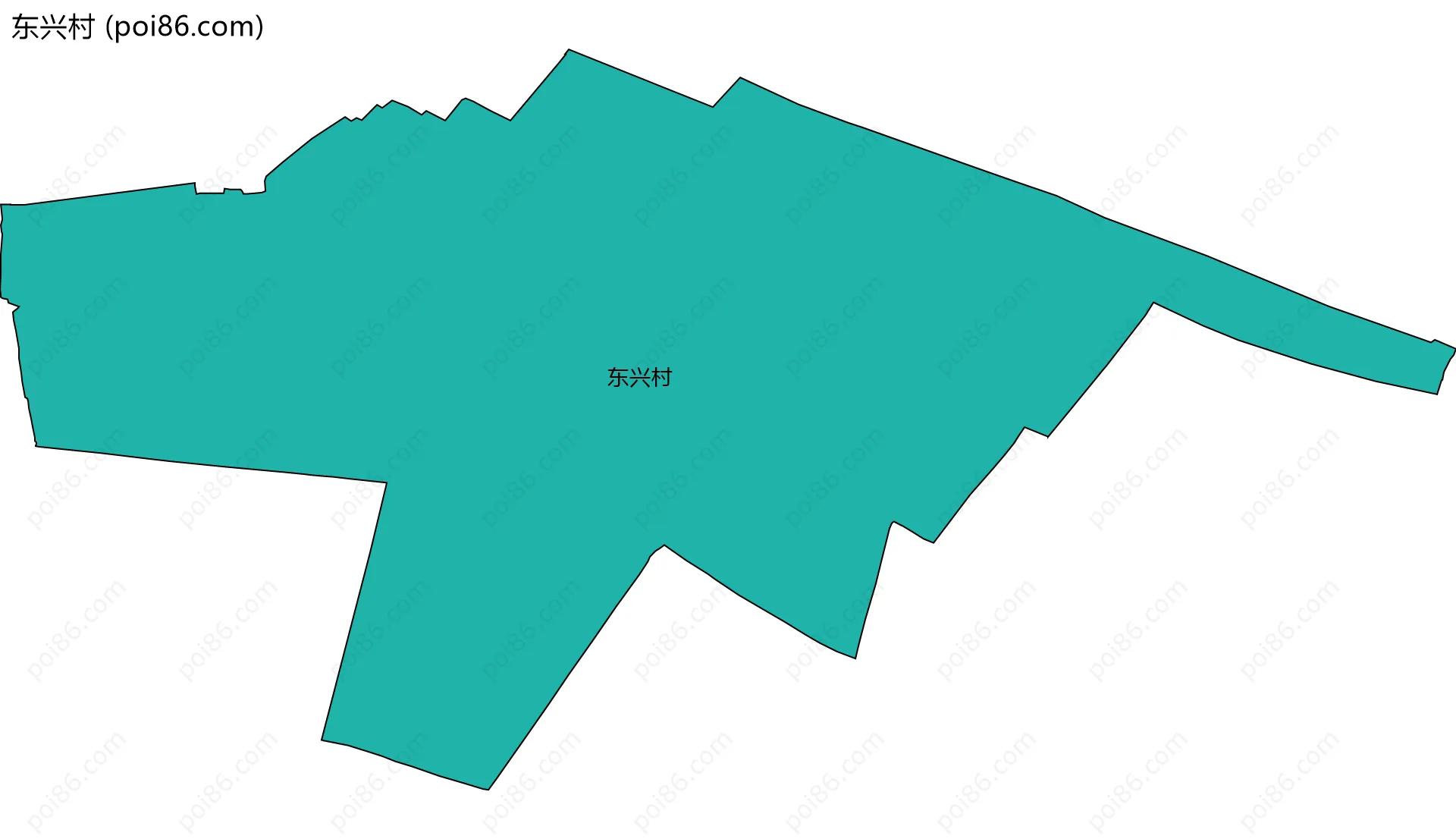 东兴村边界地图