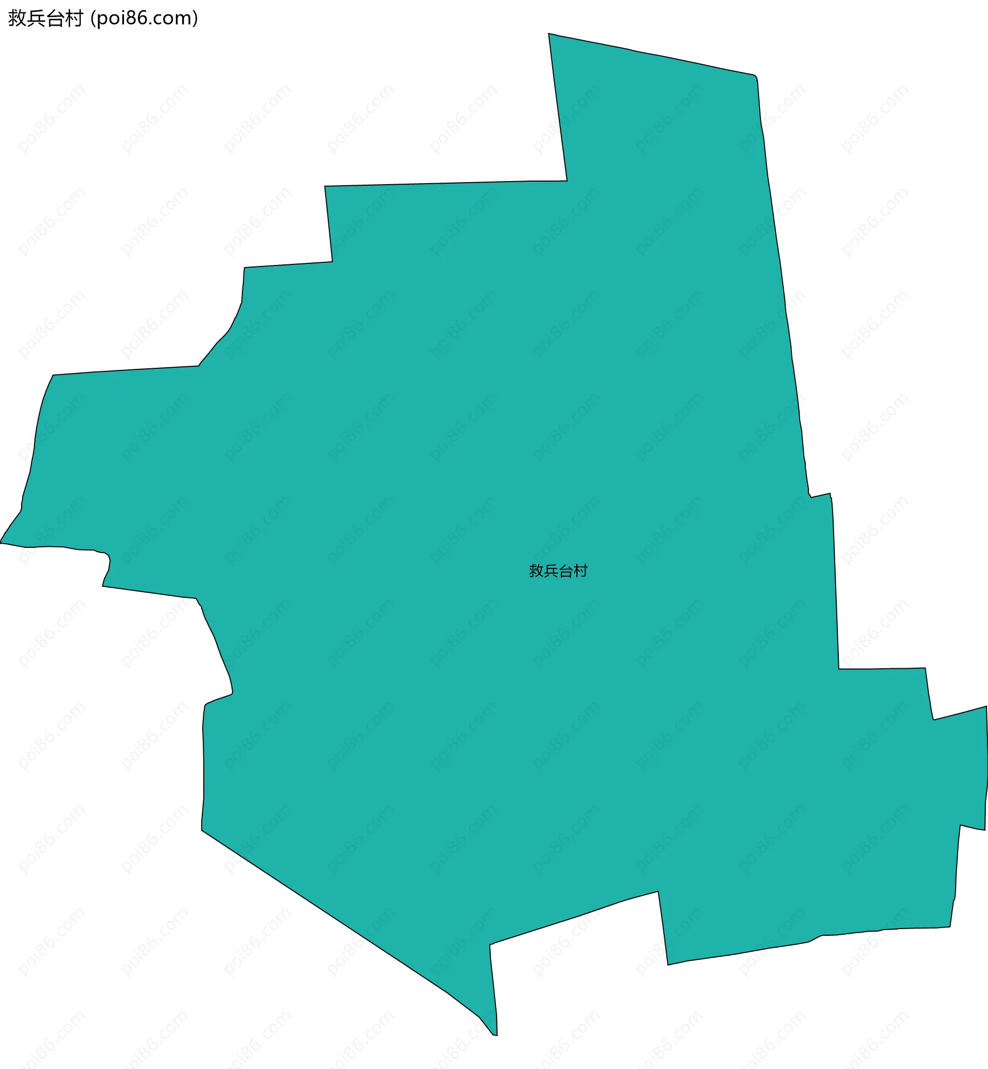 救兵台村边界地图